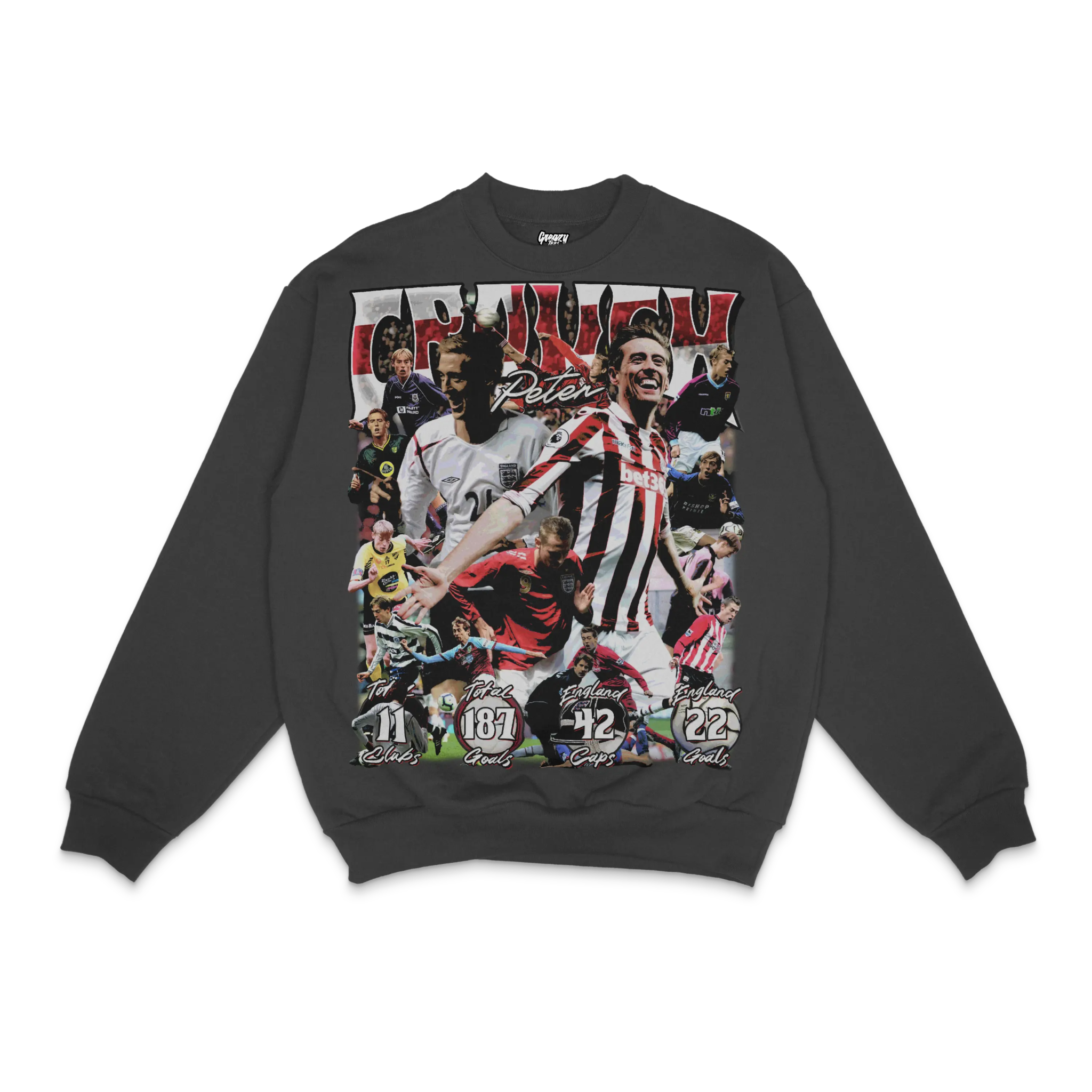 Peter Crouch Crewneck Sweatshirt - Greazy Tees