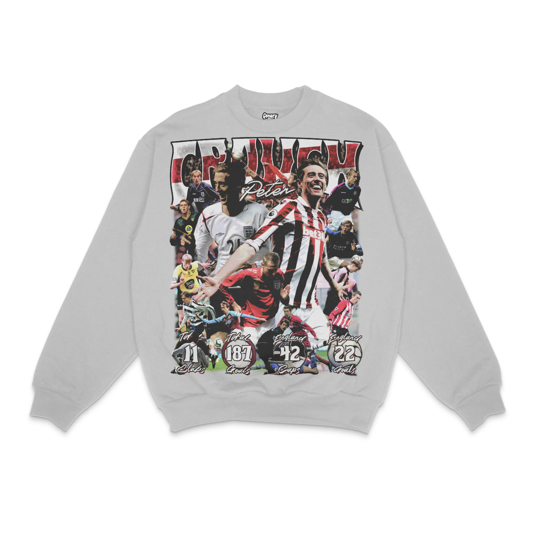 Peter Crouch Crewneck Sweatshirt - Greazy Tees