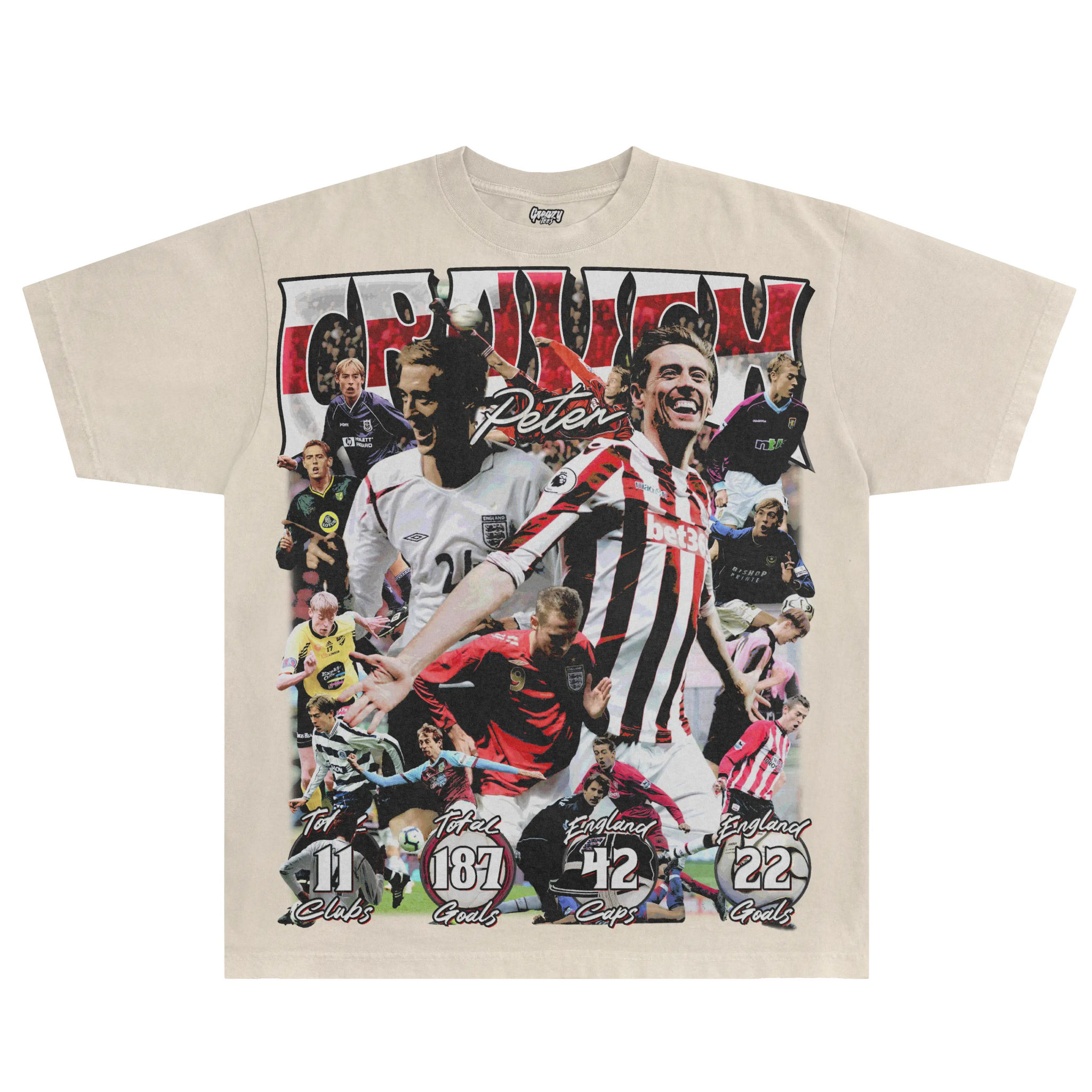 Peter Crouch Tee - Greazy Tees