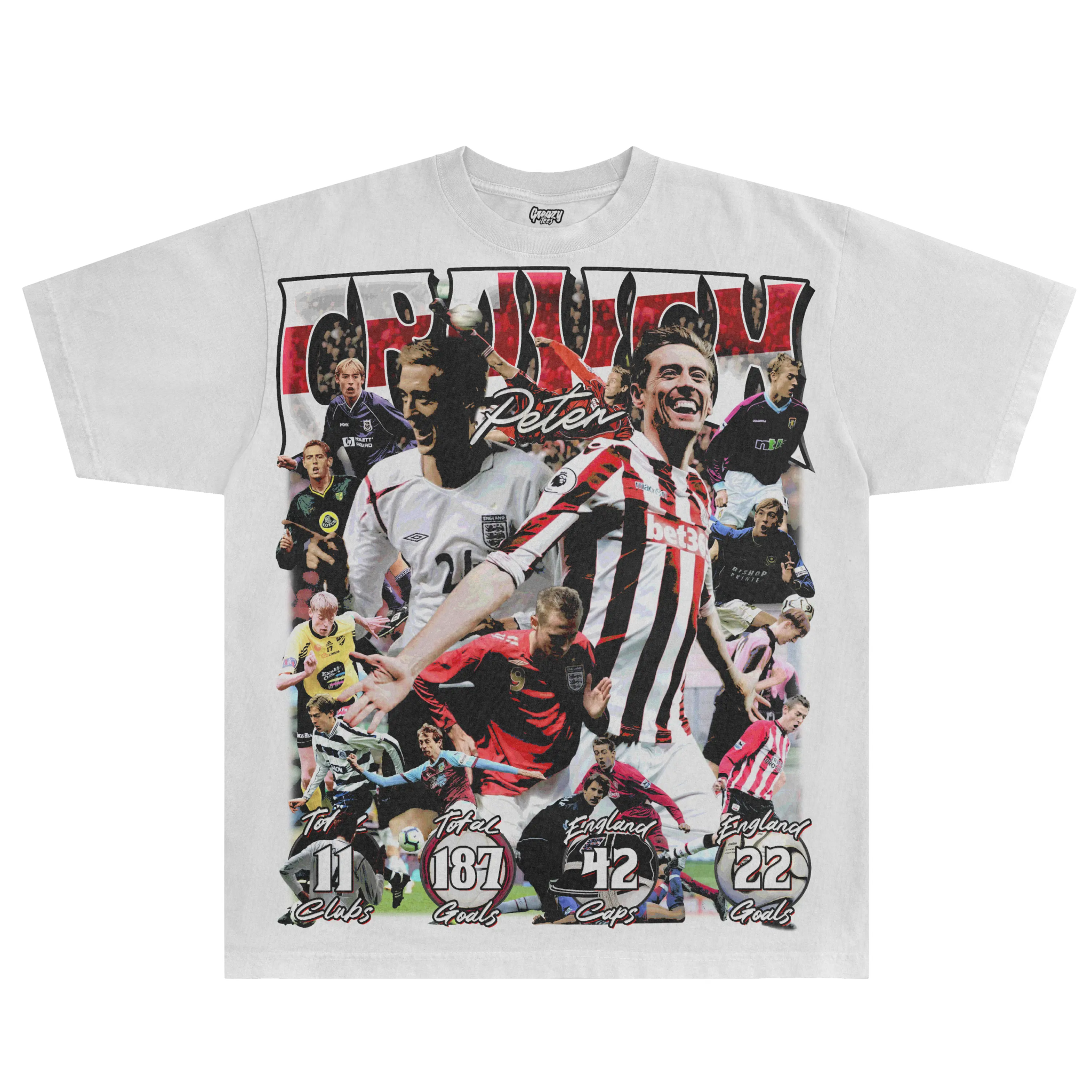 Peter Crouch Tee - Greazy Tees