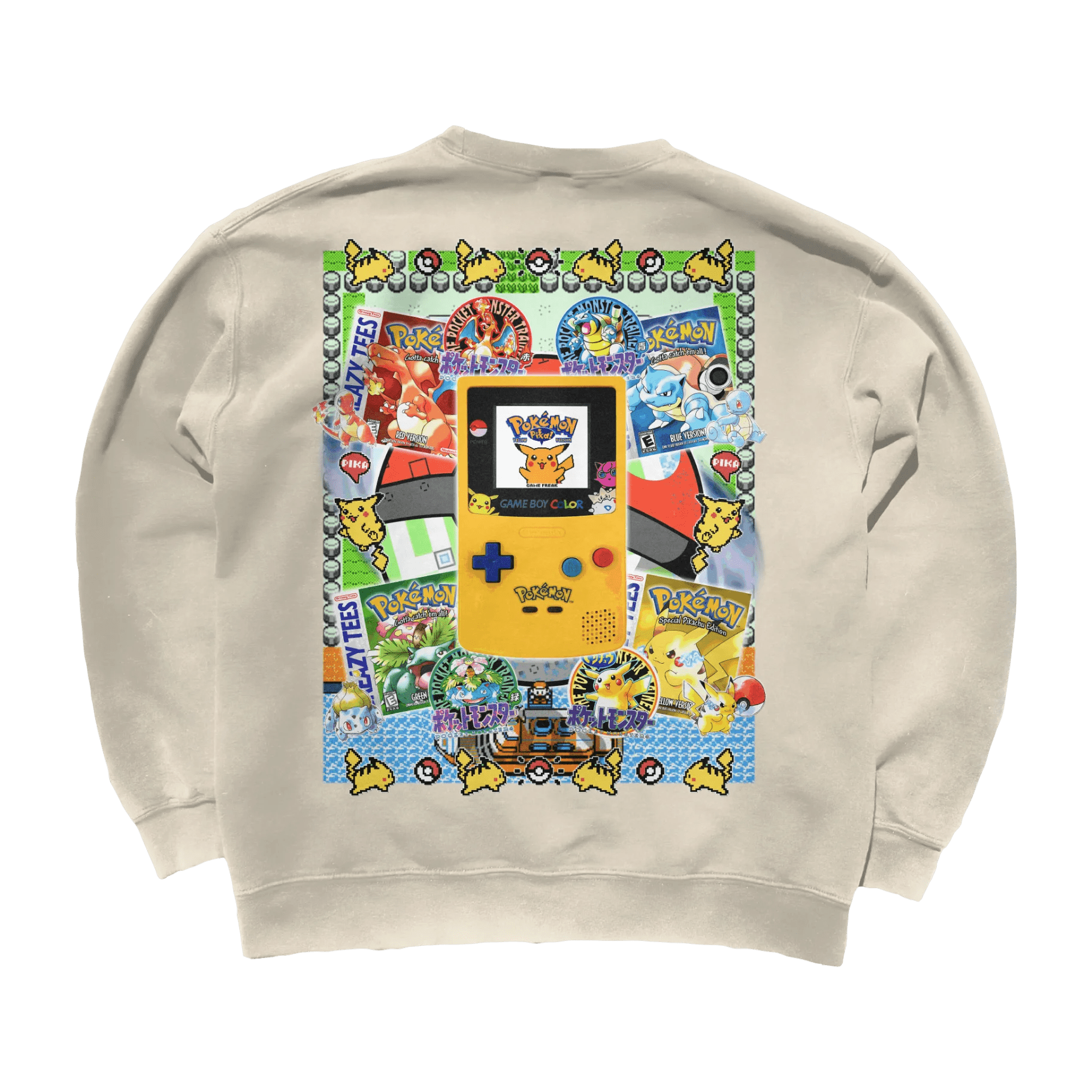 Pokemon Gen 1 Sweatshirt - Greazy Tees