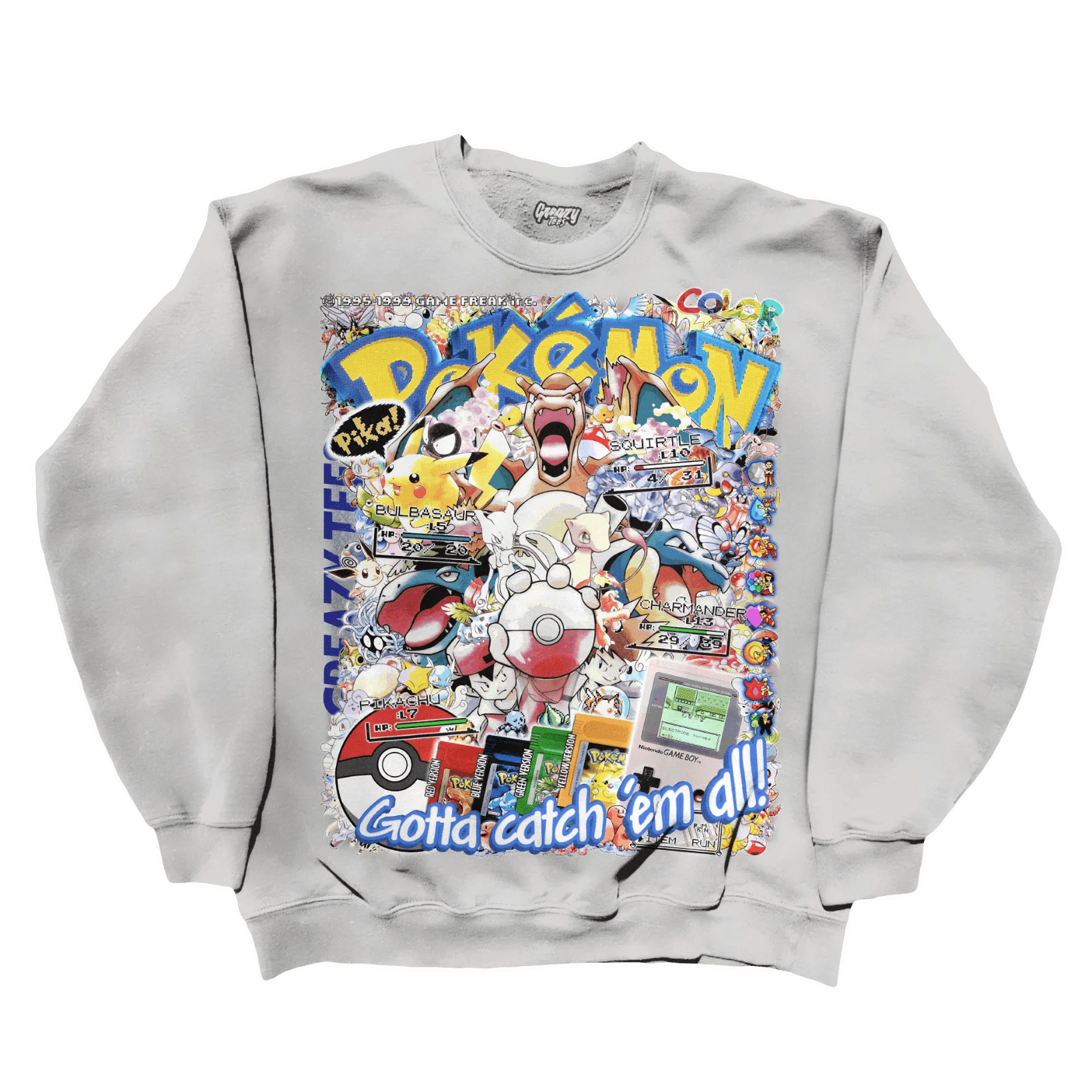 Pokemon Gen 1 Sweatshirt - Greazy Tees