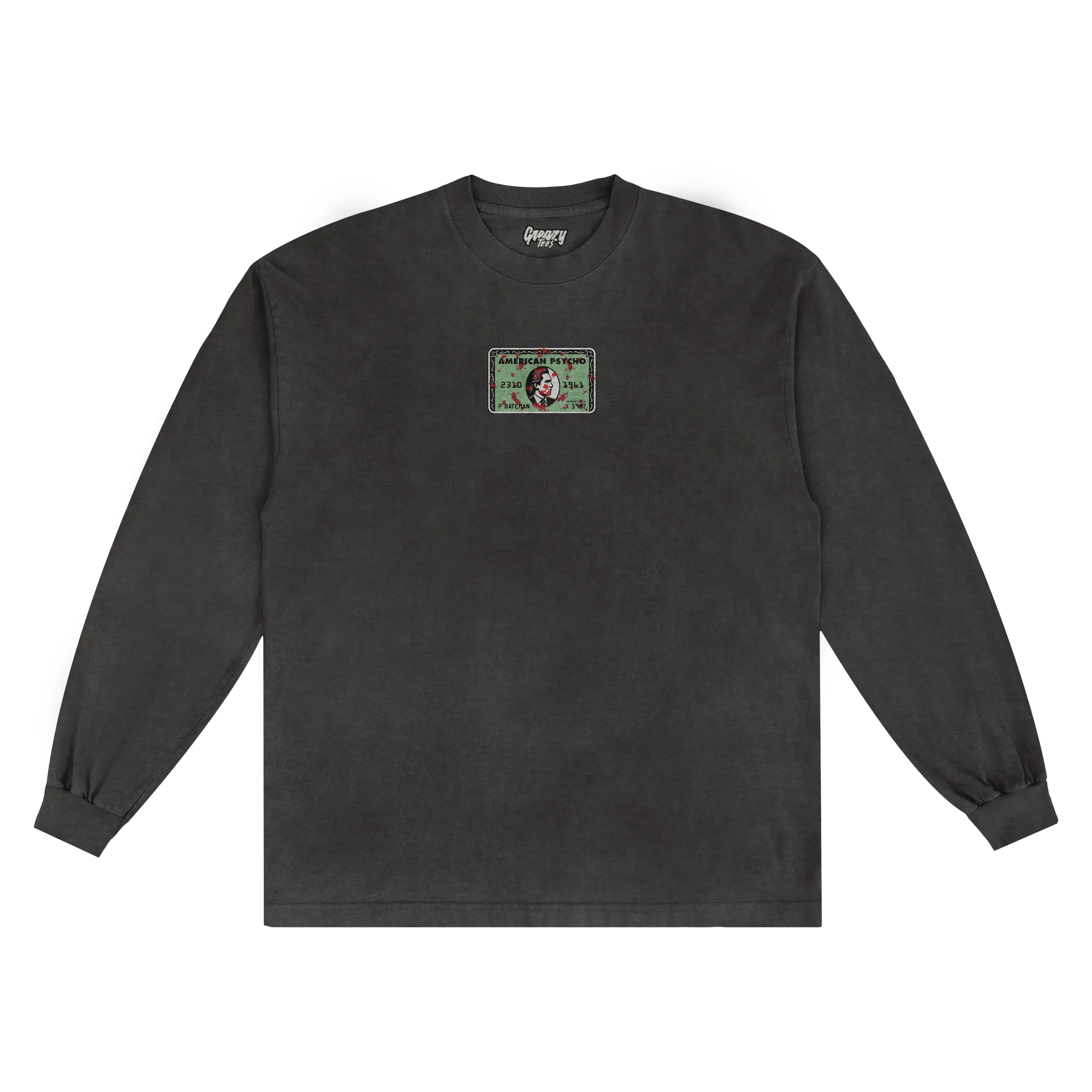 Psycho Card Long Sleeved Tee - Greazy Tees