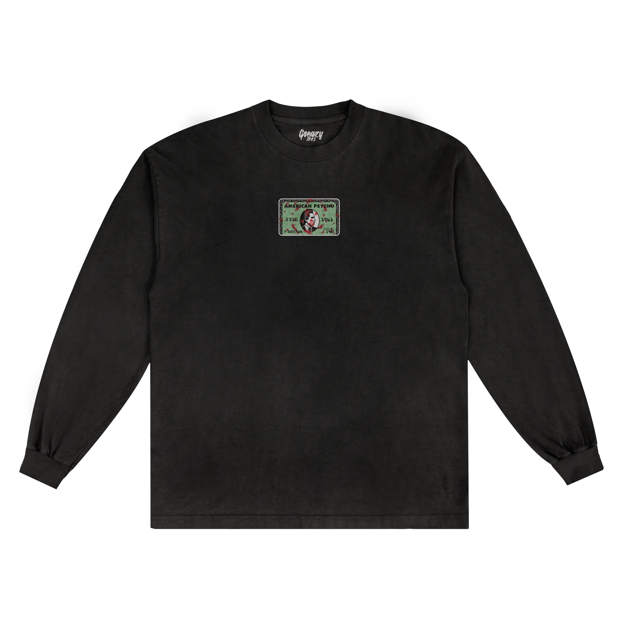 Psycho Card Long Sleeved Tee - Greazy Tees