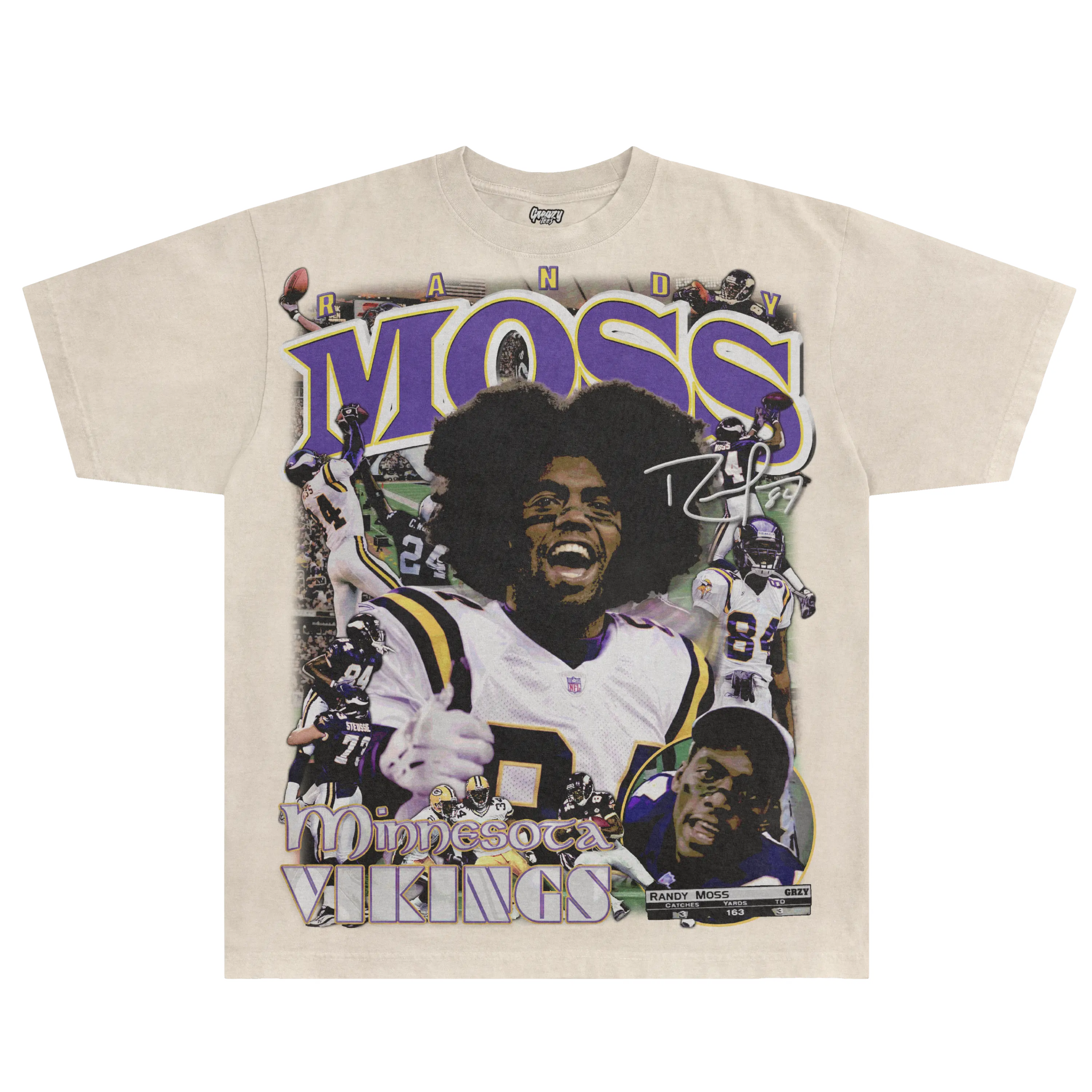 Randy Moss Vikings Tee - Greazy Tees