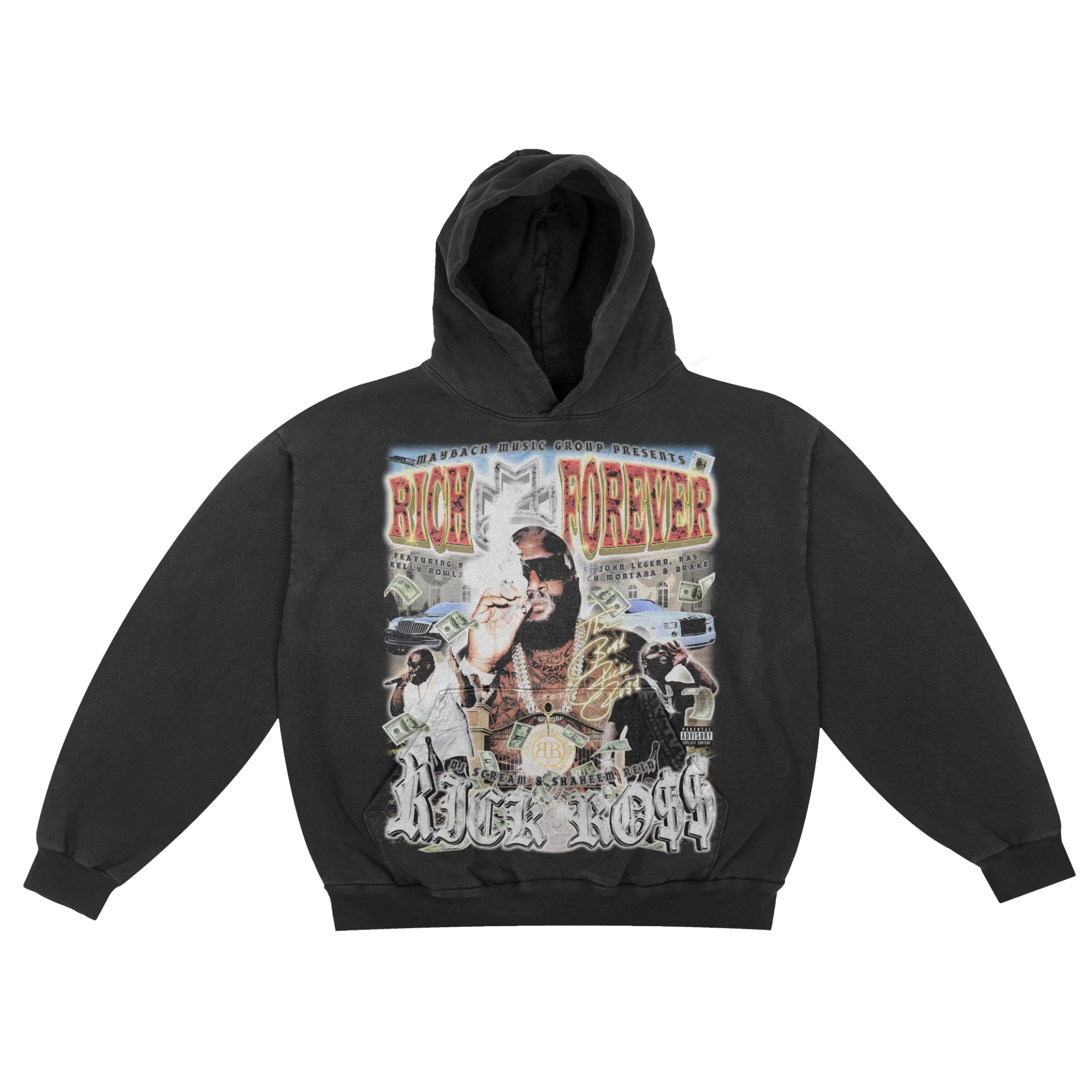 Rick Ross Rich Forever Hoody - Greazy Tees