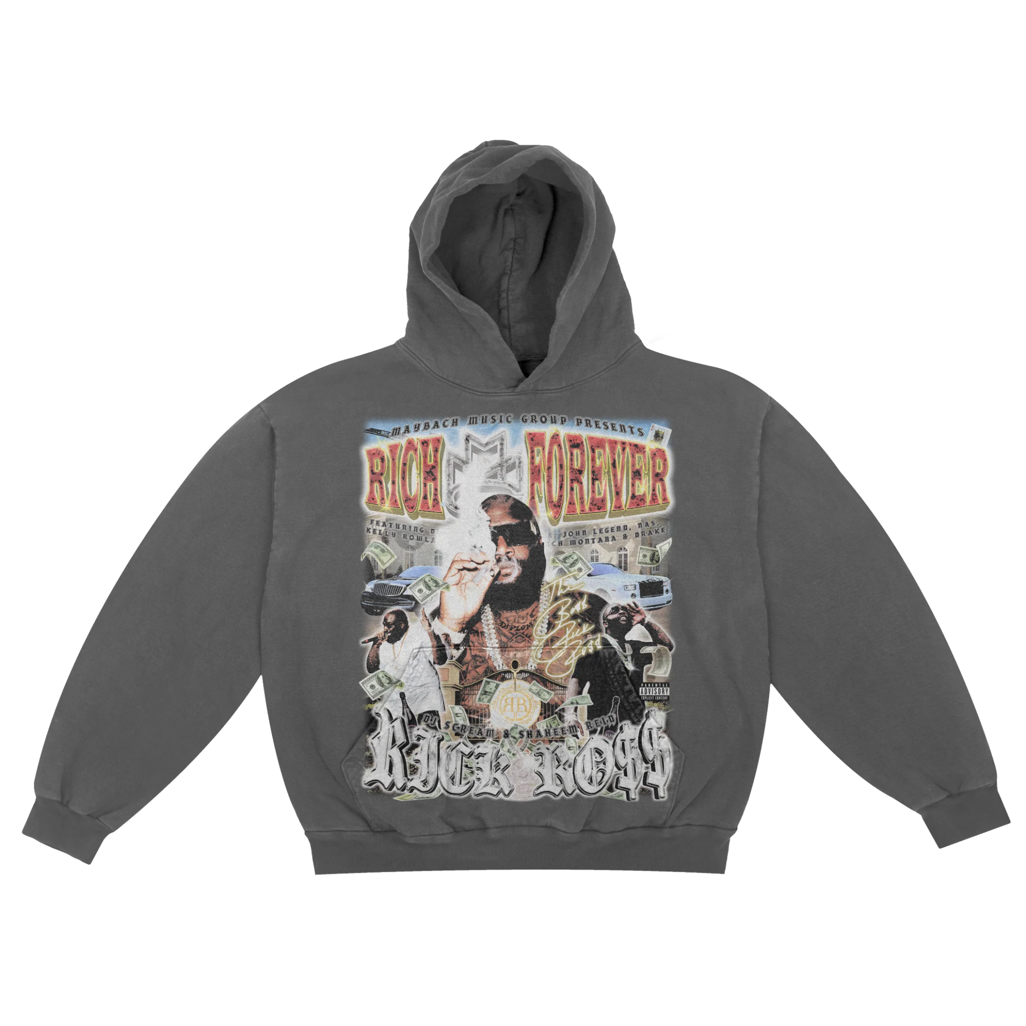 Rick Ross Rich Forever Hoody - Greazy Tees
