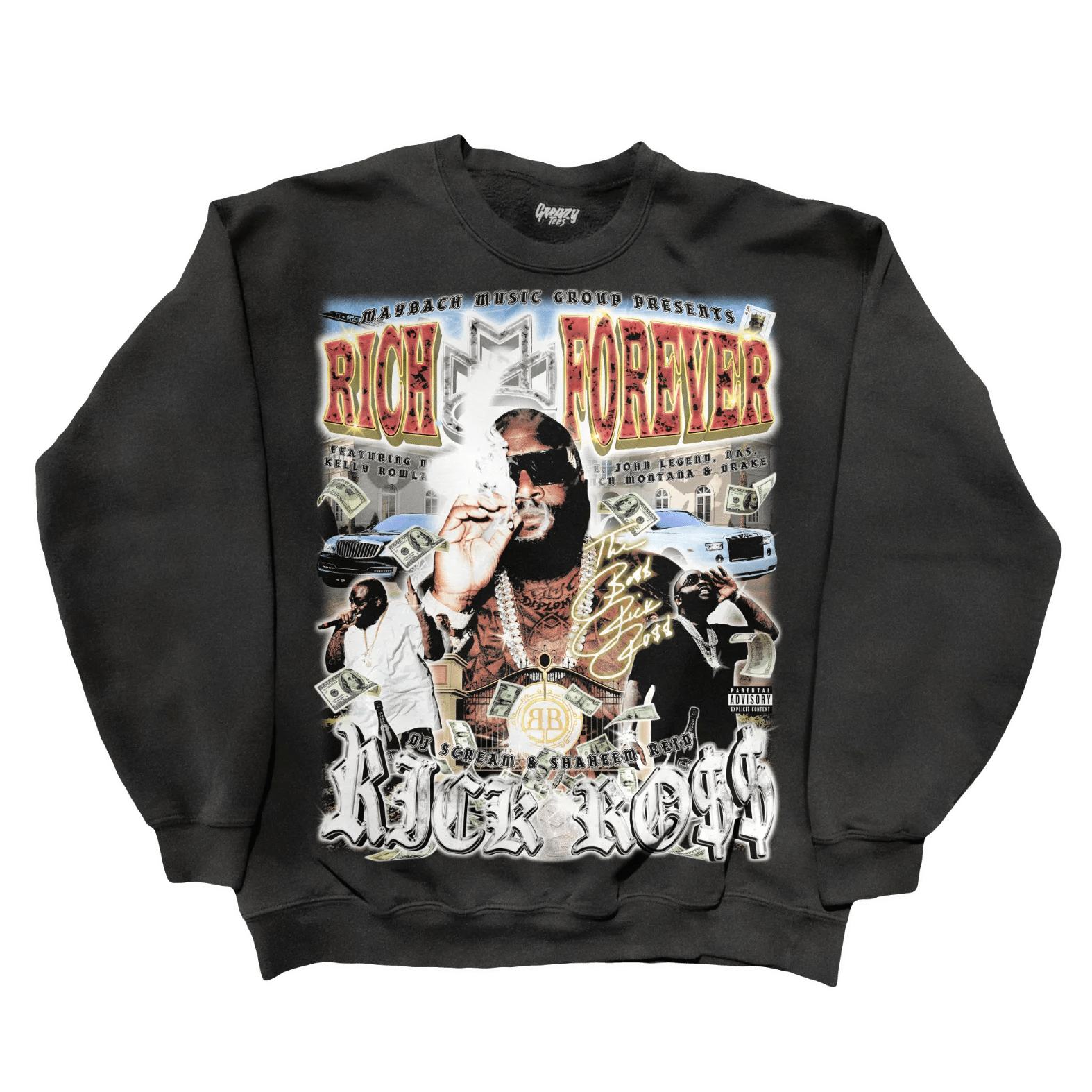 Rick Ross Rich Forever Sweatshirt - Greazy Tees