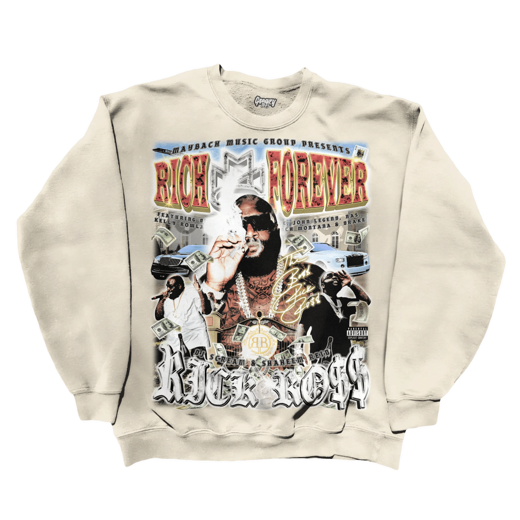Rick Ross Rich Forever Sweatshirt - Greazy Tees