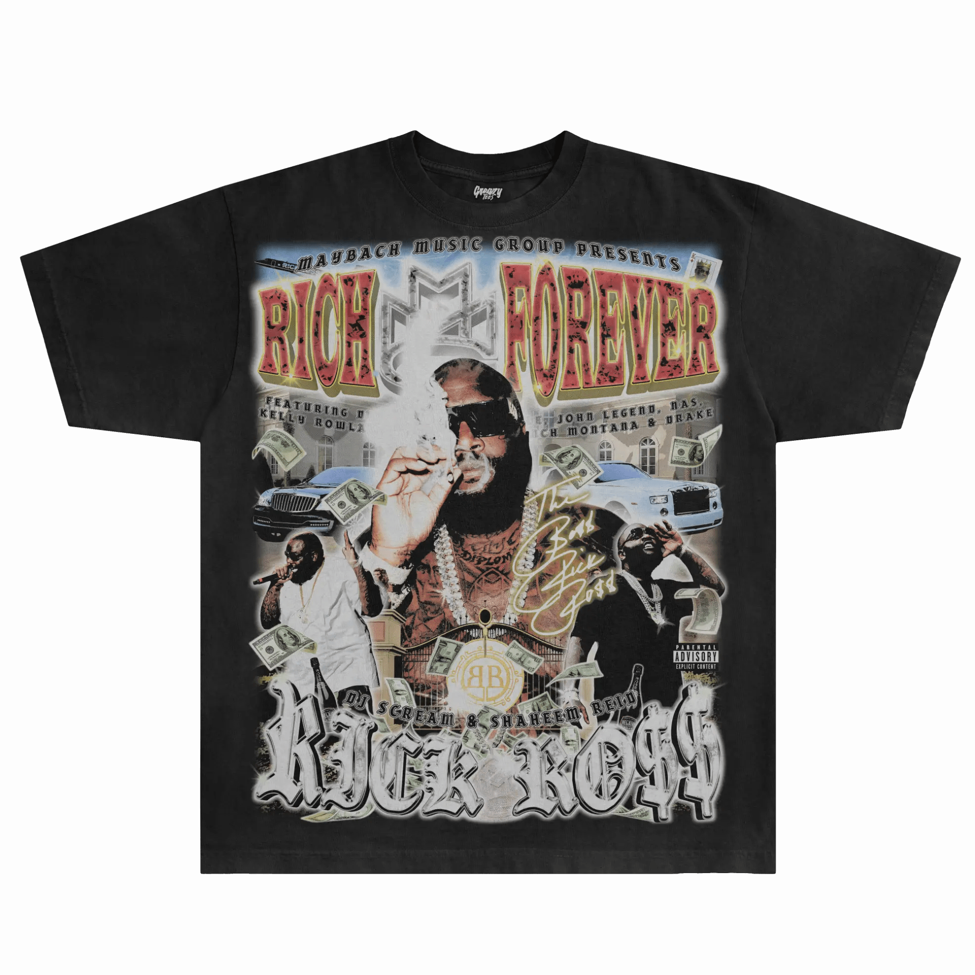 Rick Ross Rich Forever Tee - Greazy Tees
