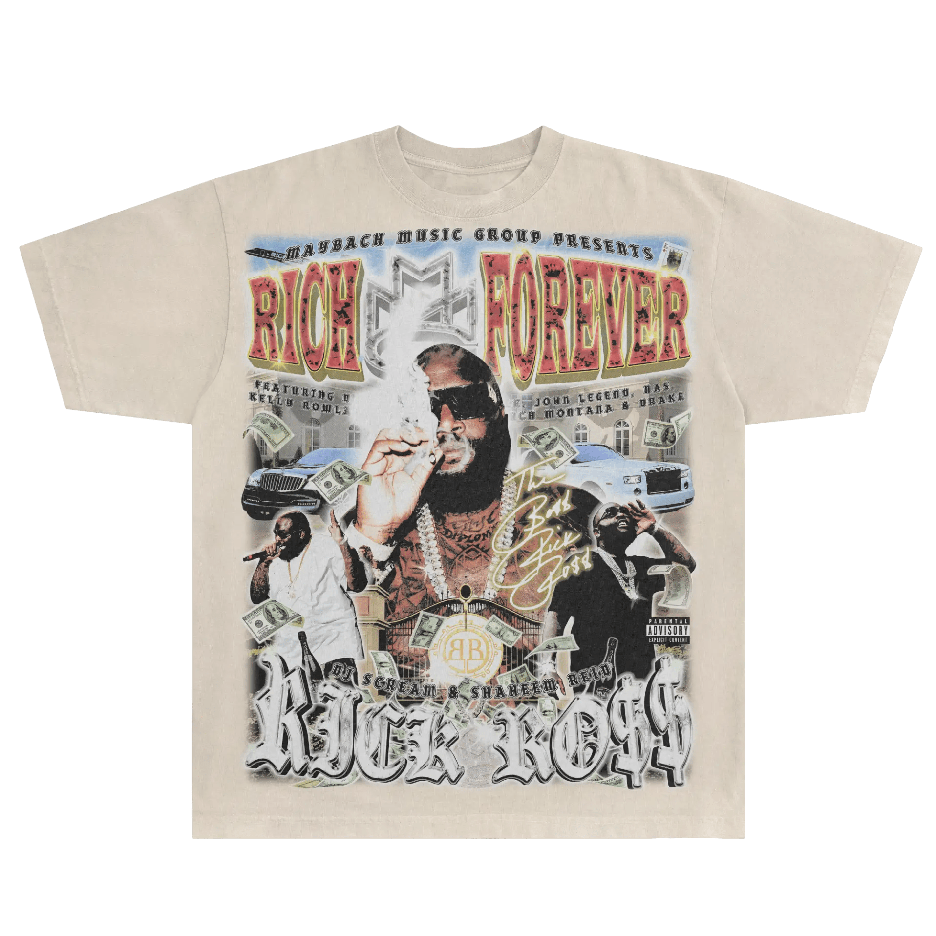 Rick Ross Rich Forever Tee - Greazy Tees