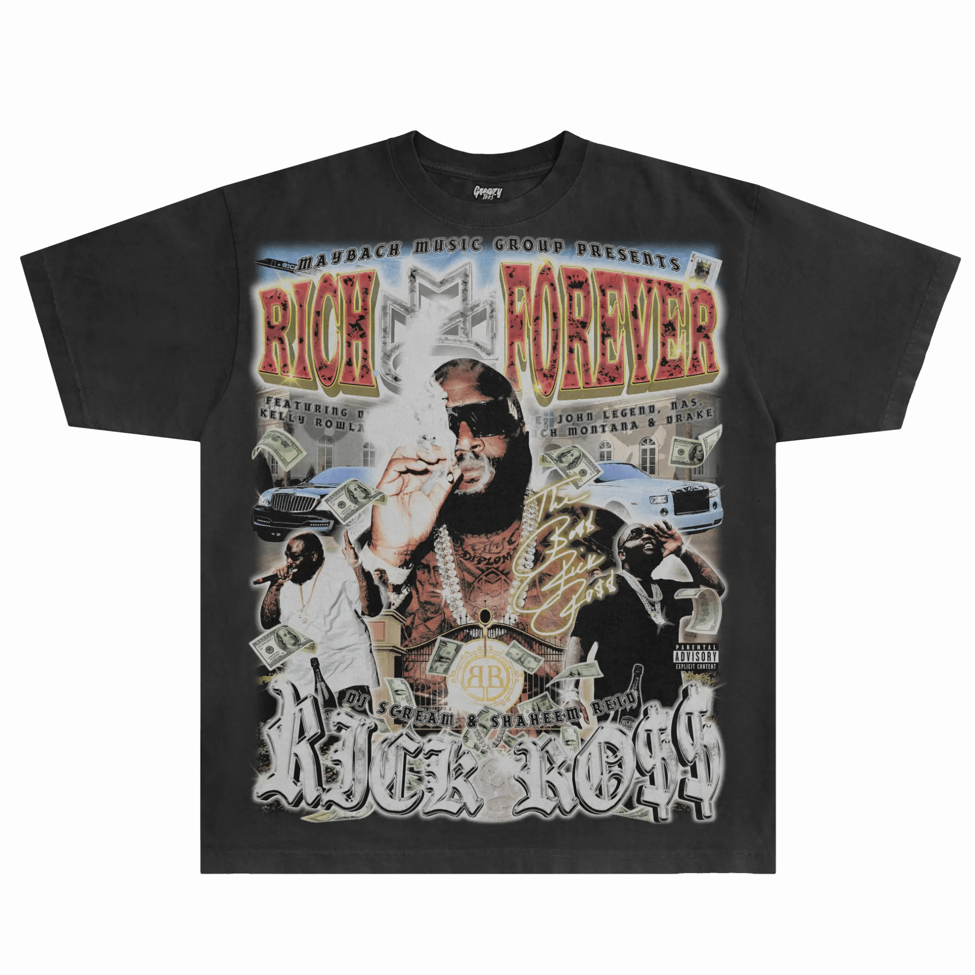 Rick Ross Rich Forever Tee - Greazy Tees