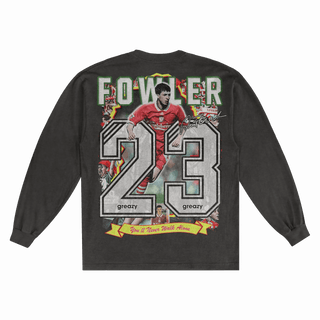Robbie Fowler Liverpool FC Long Sleeved Tee - Greazy Tees