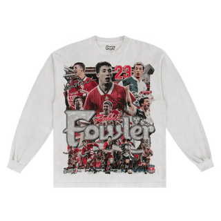 Robbie Fowler Liverpool FC Long Sleeved Tee - Greazy Tees