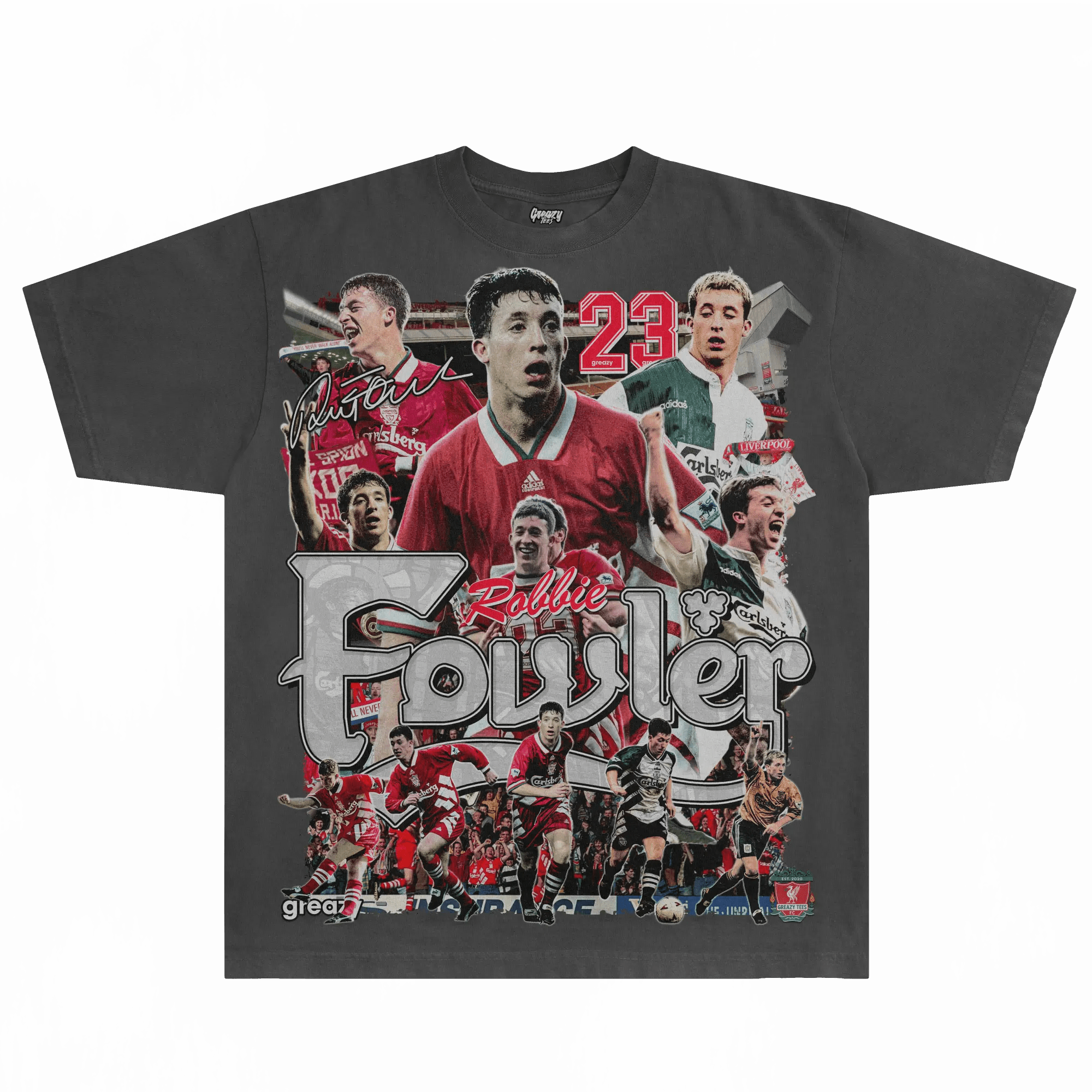 Robbie Fowler Liverpool FC Tee - Greazy Tees