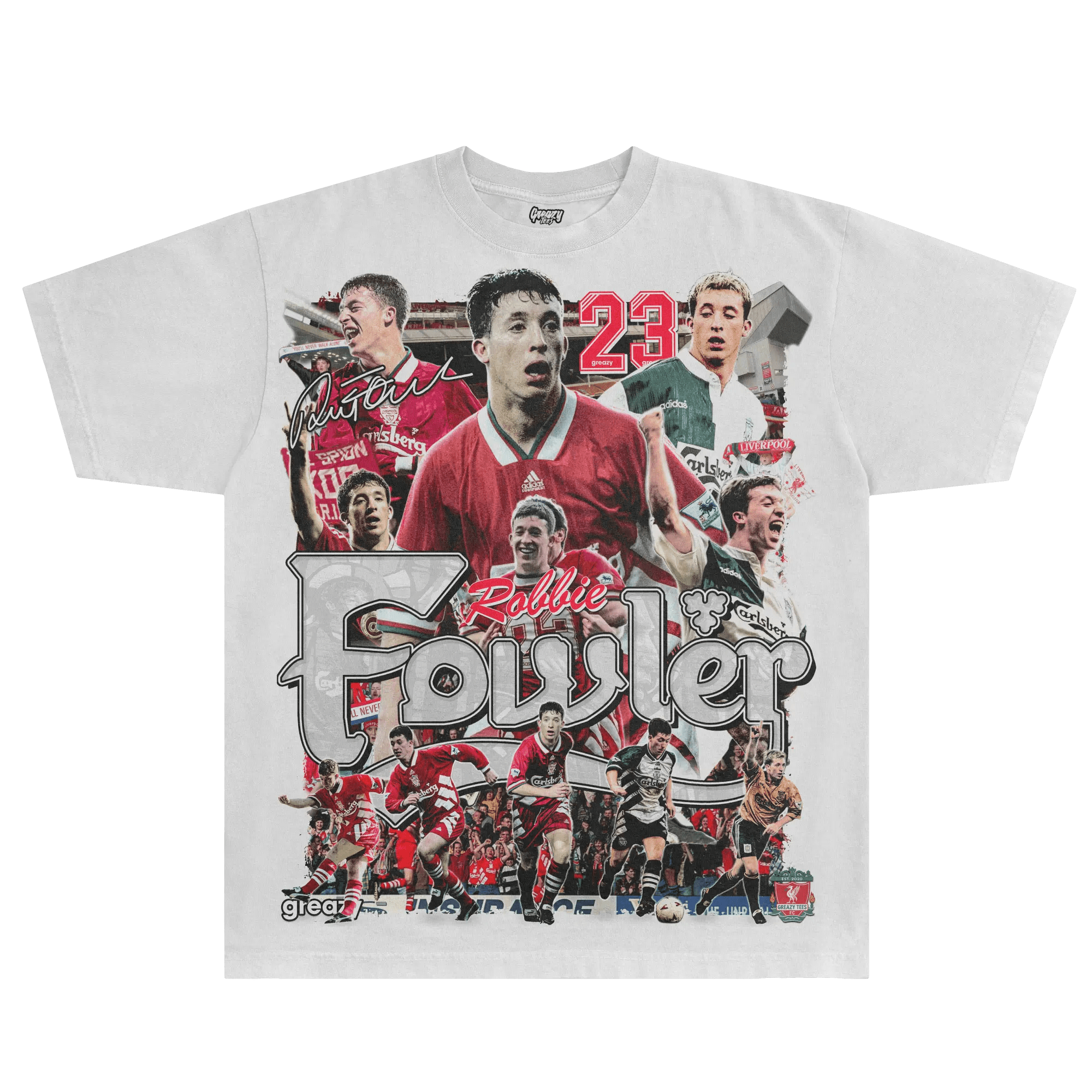 Robbie Fowler Liverpool FC Tee - Greazy Tees