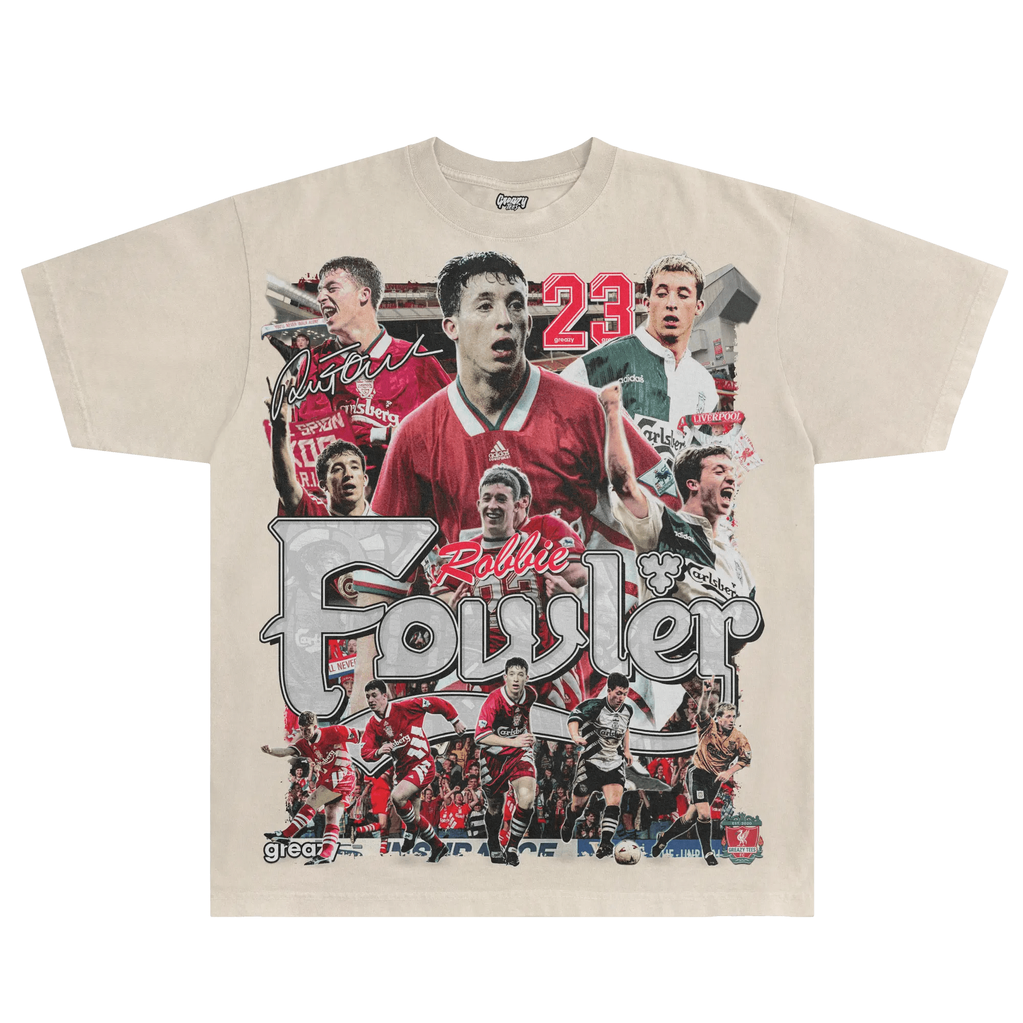 Robbie Fowler Liverpool FC Tee - Greazy Tees