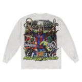 Ronaldinho Barça Classic Long Sleeved Tee - Greazy Tees