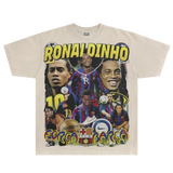 Ronaldinho Barça Classic Tee - Greazy Tees