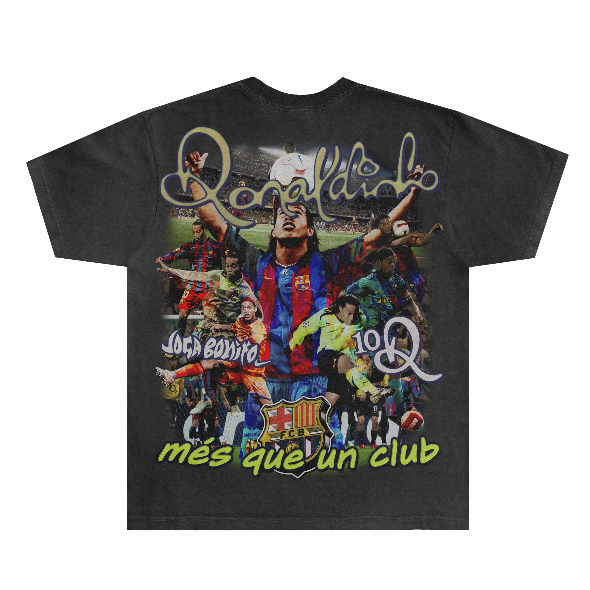 Ronaldinho Barça Classic Tee - Greazy Tees