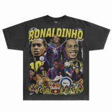 Ronaldinho Barça Classic Tee - Greazy Tees