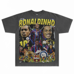 Ronaldinho Barça Classic Tee - Greazy Tees