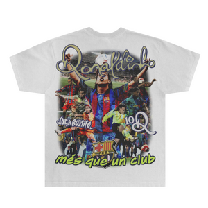 Ronaldinho Barça Classic Tee - Greazy Tees