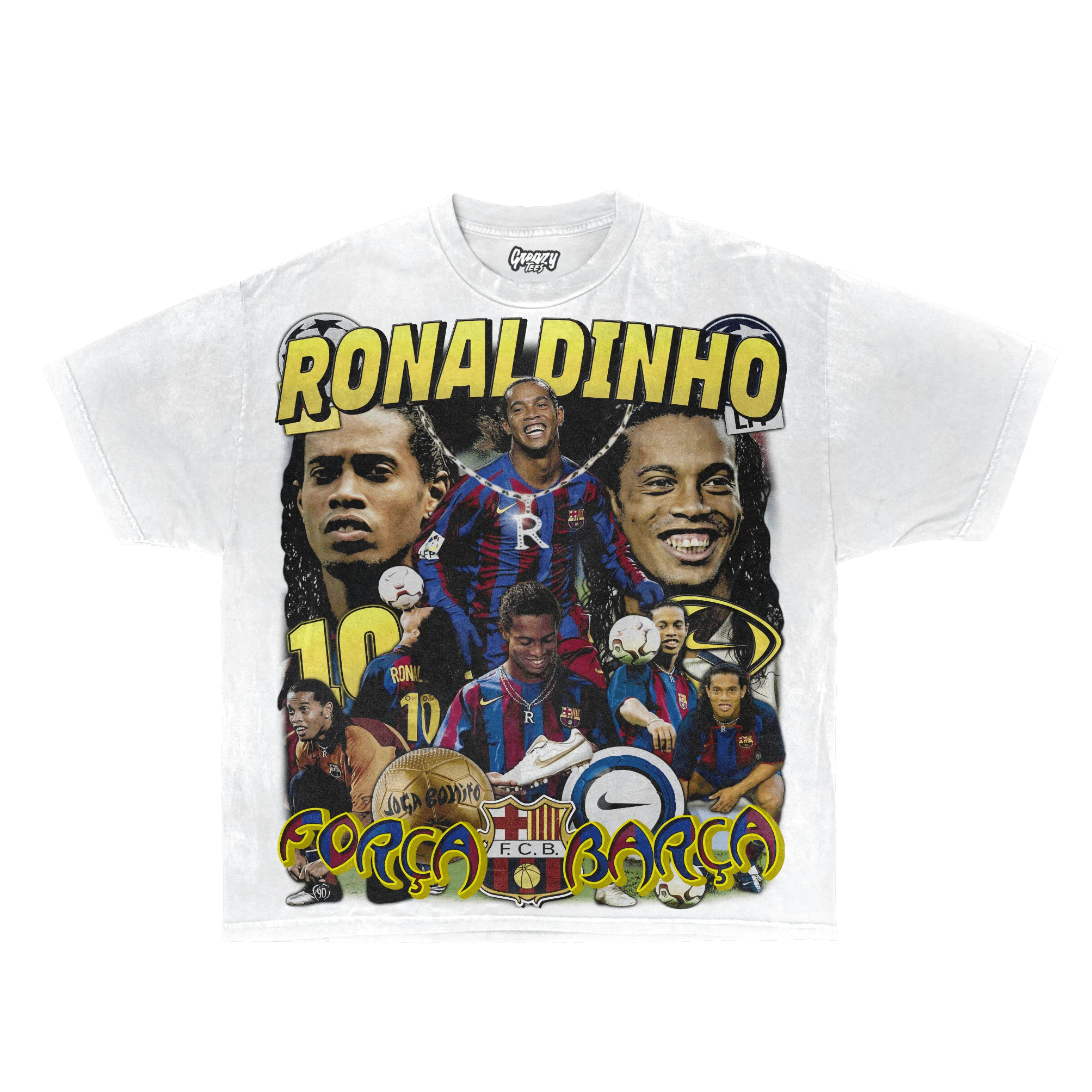 Ronaldinho Barça Tee - Greazy Tees