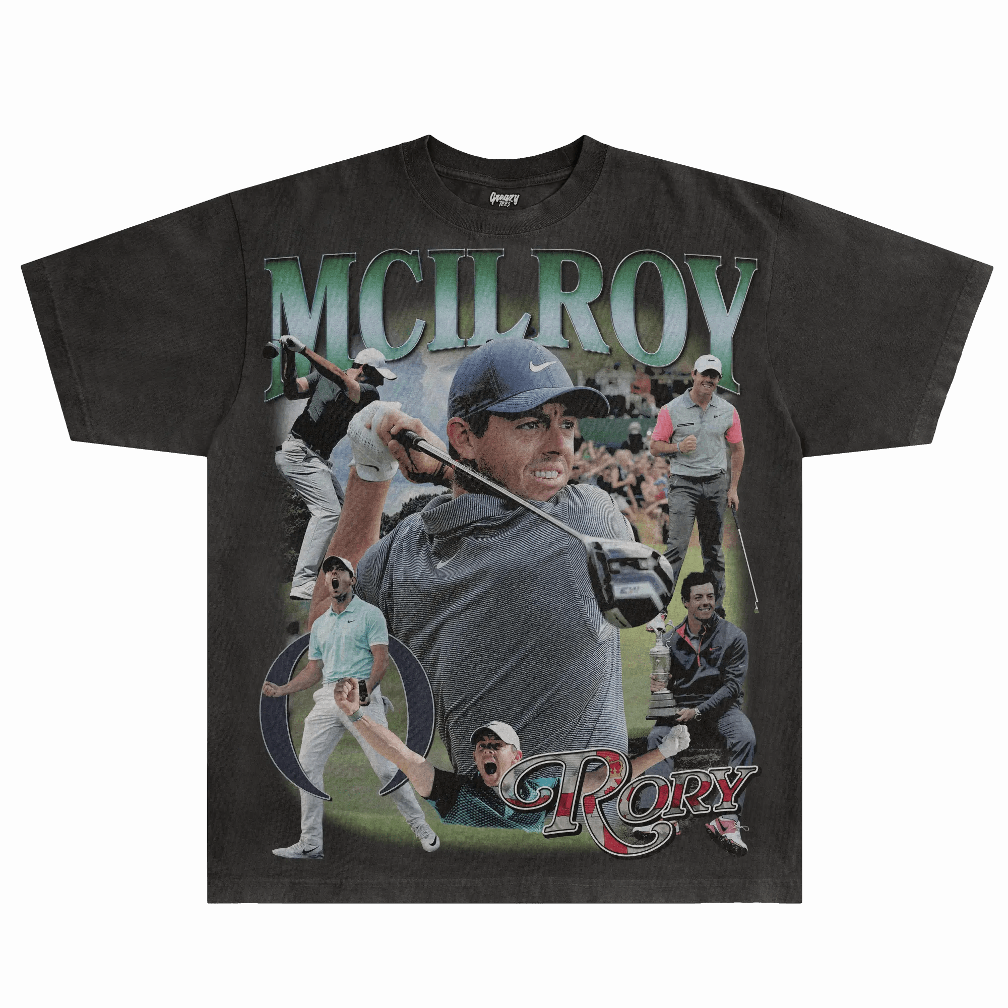 Rory McIlroy Champion Golfer Tee - Greazy Tees