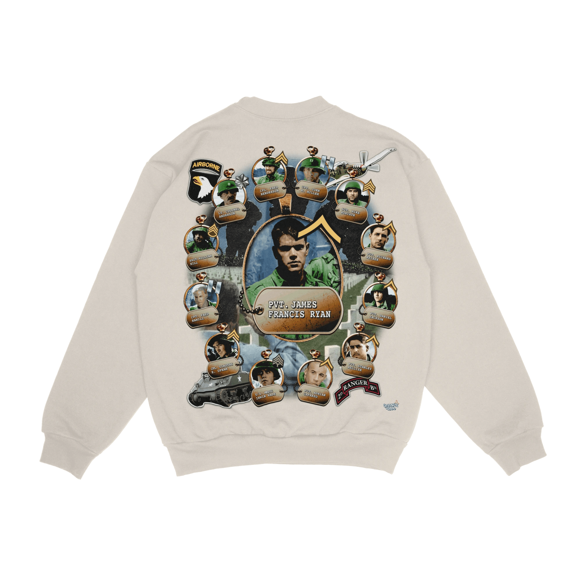 Saving Private Ryan Crewneck Sweatshirt - Greazy Tees