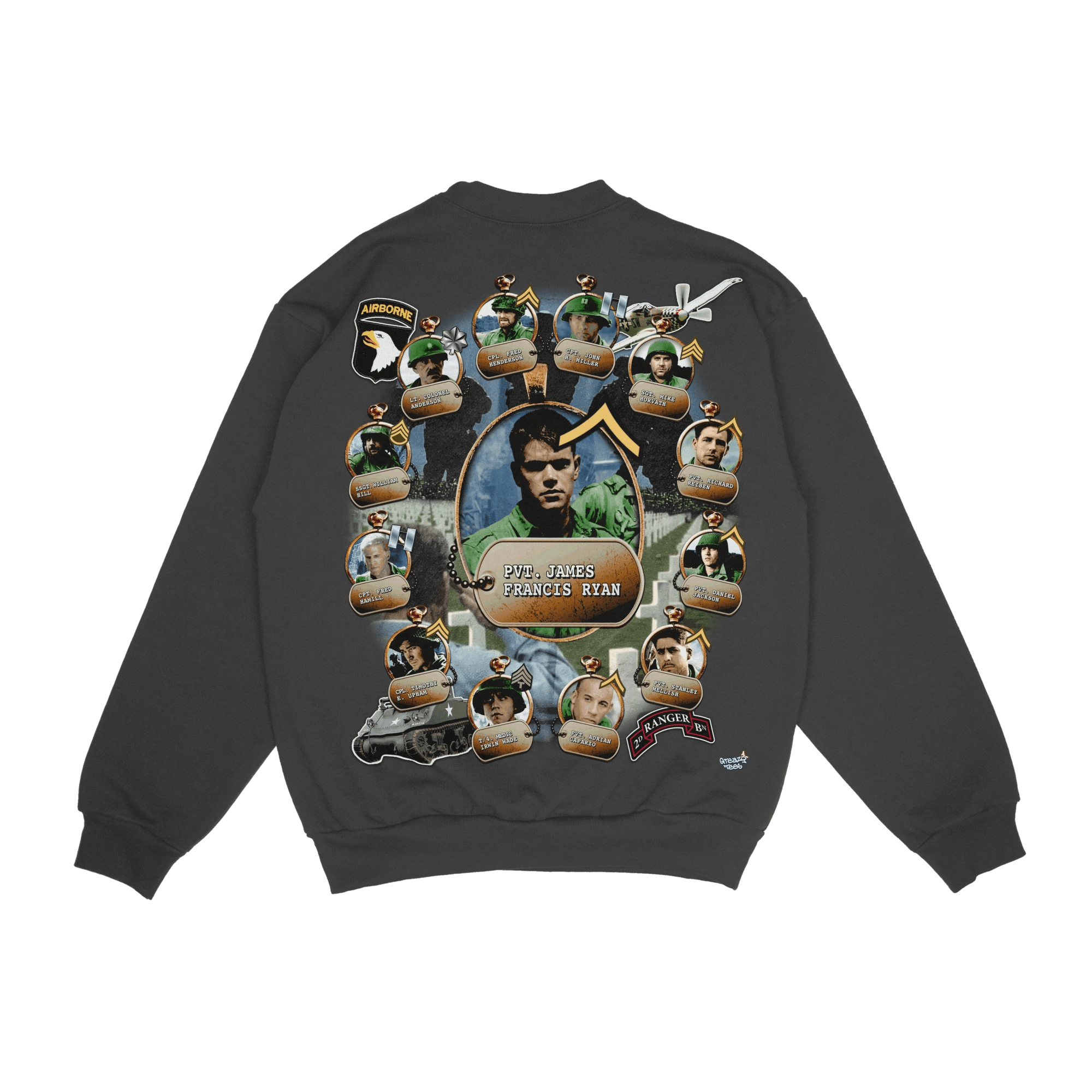 Saving Private Ryan Crewneck Sweatshirt - Greazy Tees