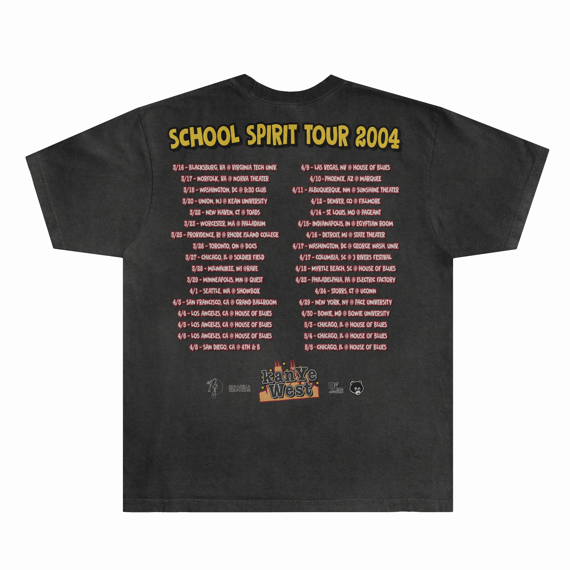 School Spirit Tour Tee - Greazy Tees