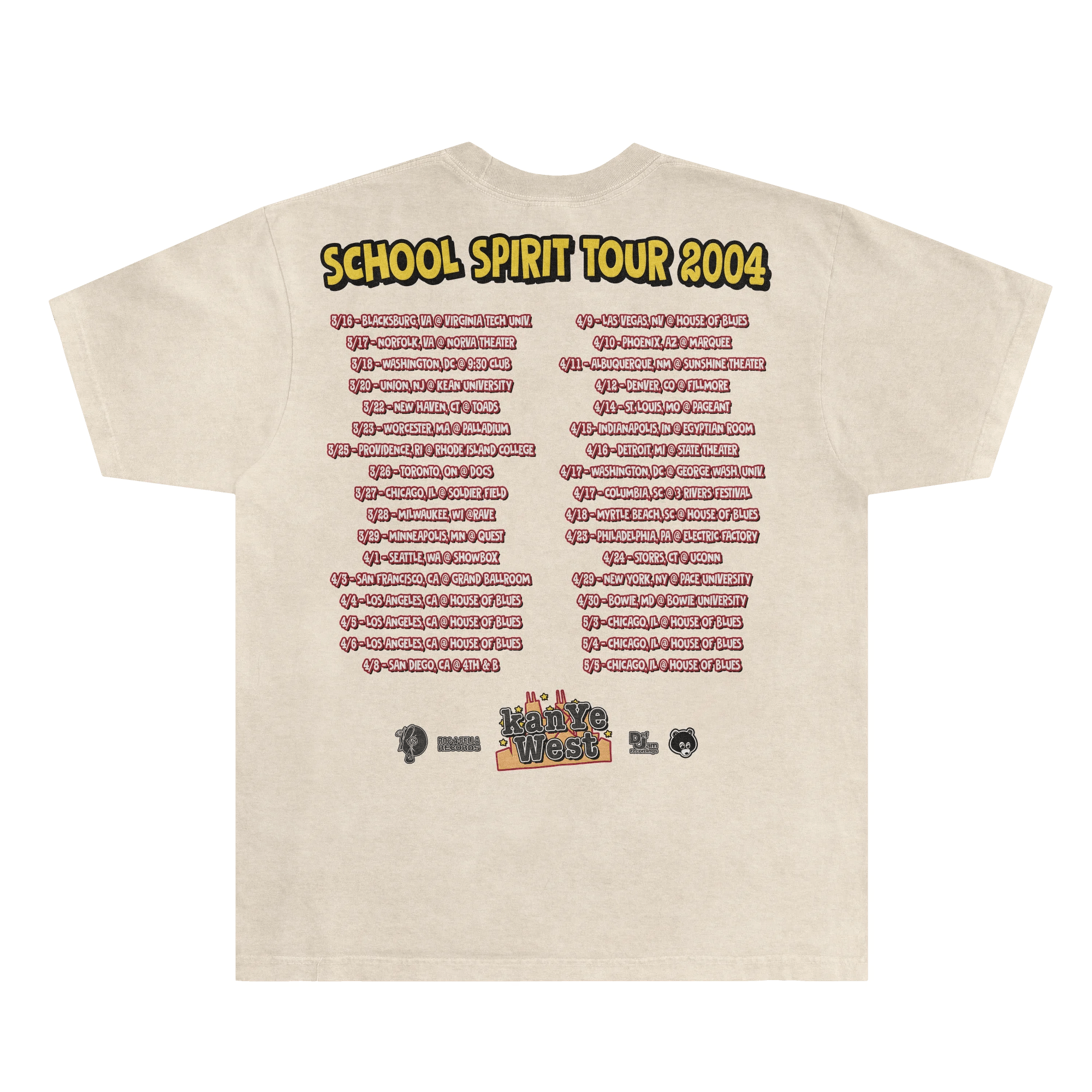 School Spirit Tour Tee - Greazy Tees