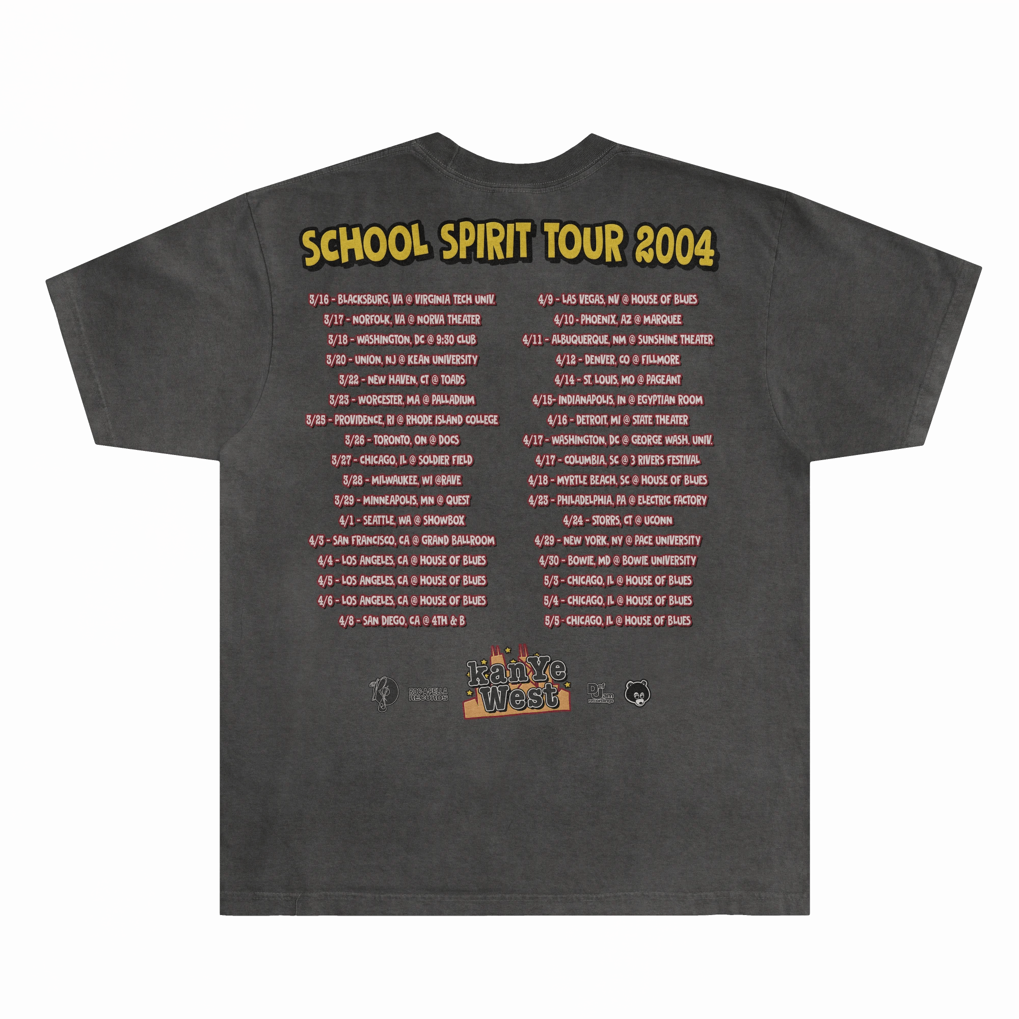 School Spirit Tour Tee - Greazy Tees