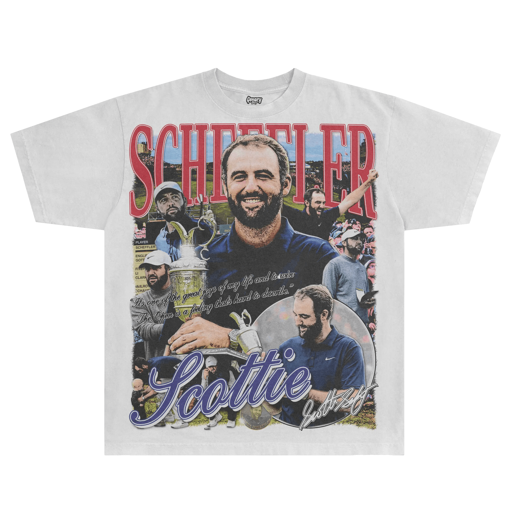 Scottie Scheffler The Open '25 Tee - Greazy Tees