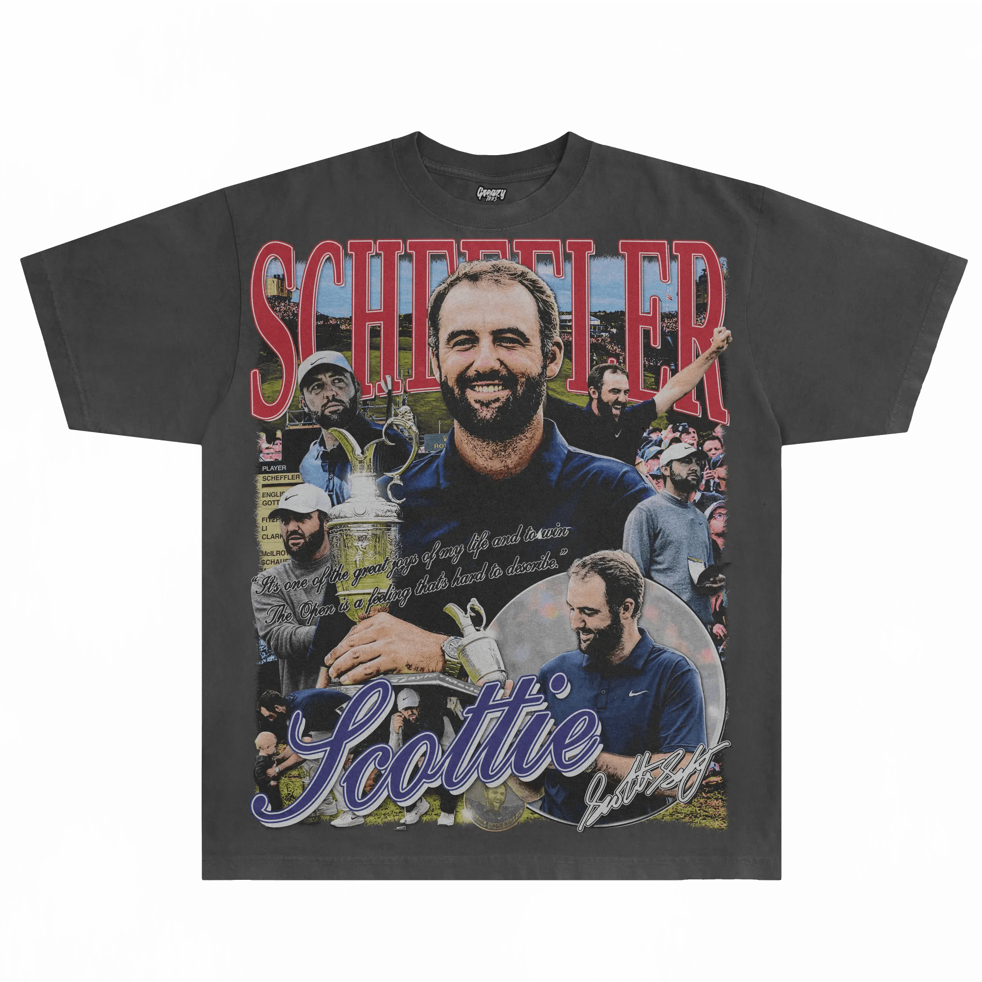 Scottie Scheffler The Open '25 Tee - Greazy Tees