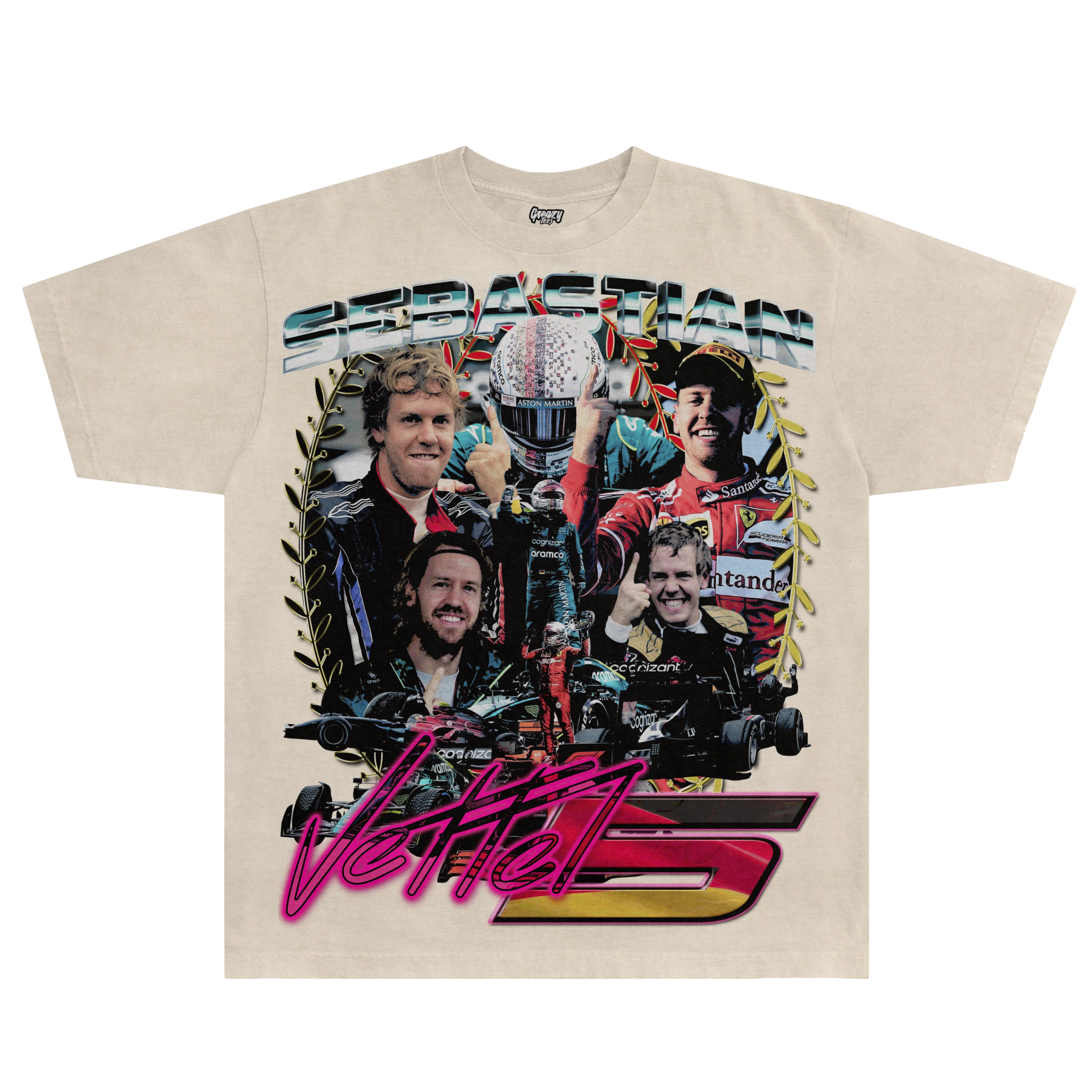 Sebastian Vettel Tee - Greazy Tees