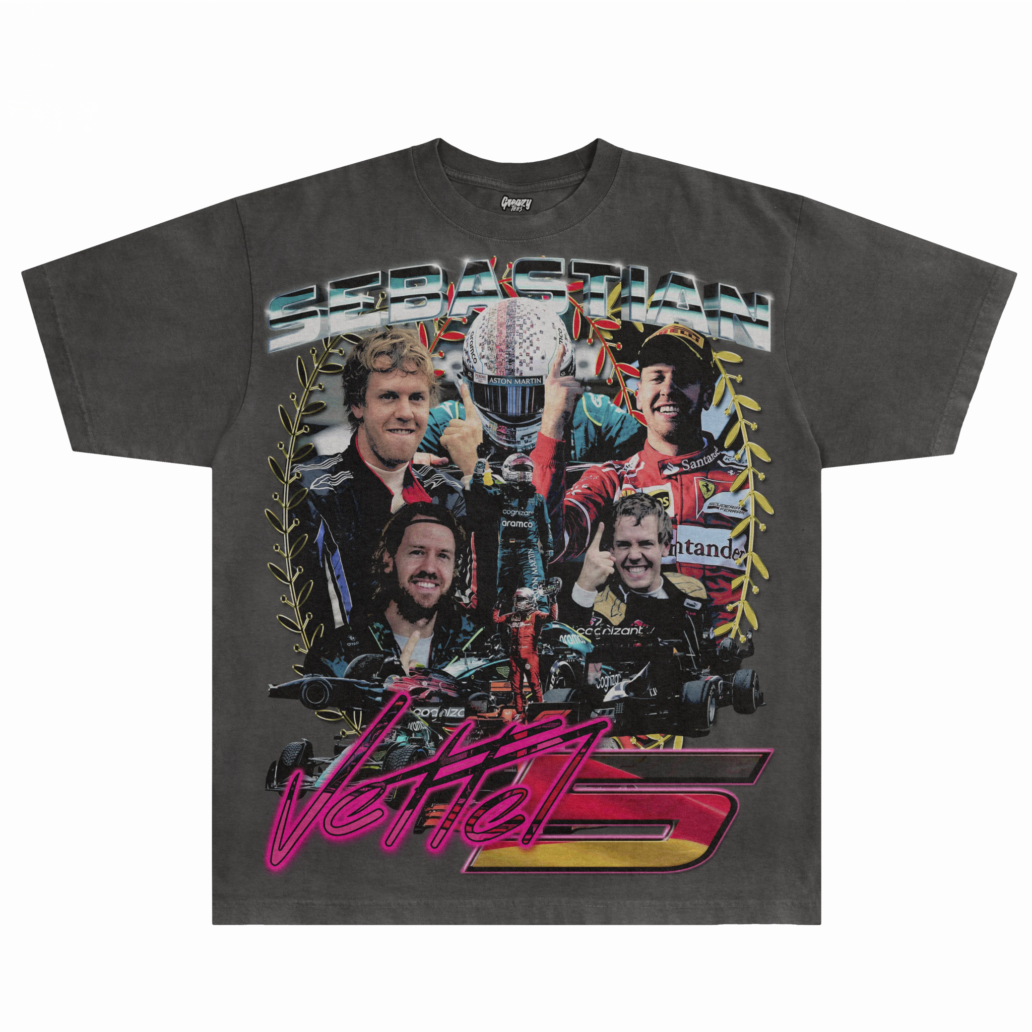 Sebastian Vettel Tee - Greazy Tees