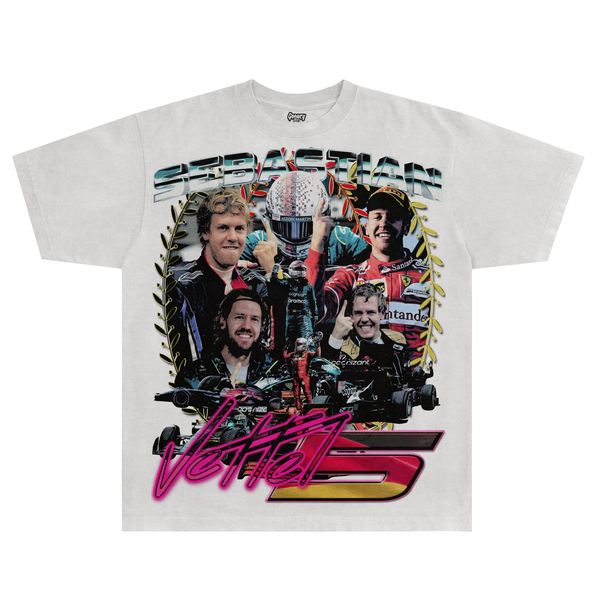 Sebastian Vettel Tee - Greazy Tees