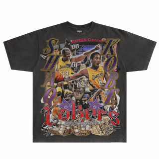 Shaq & Kobe '00 - 02 Classic Tee - Greazy Tees