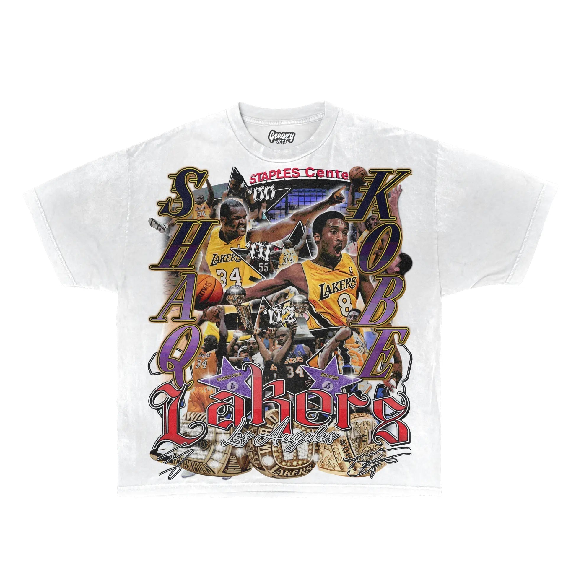 Shaq & Kobe '00 - 02 Tee - Greazy Tees