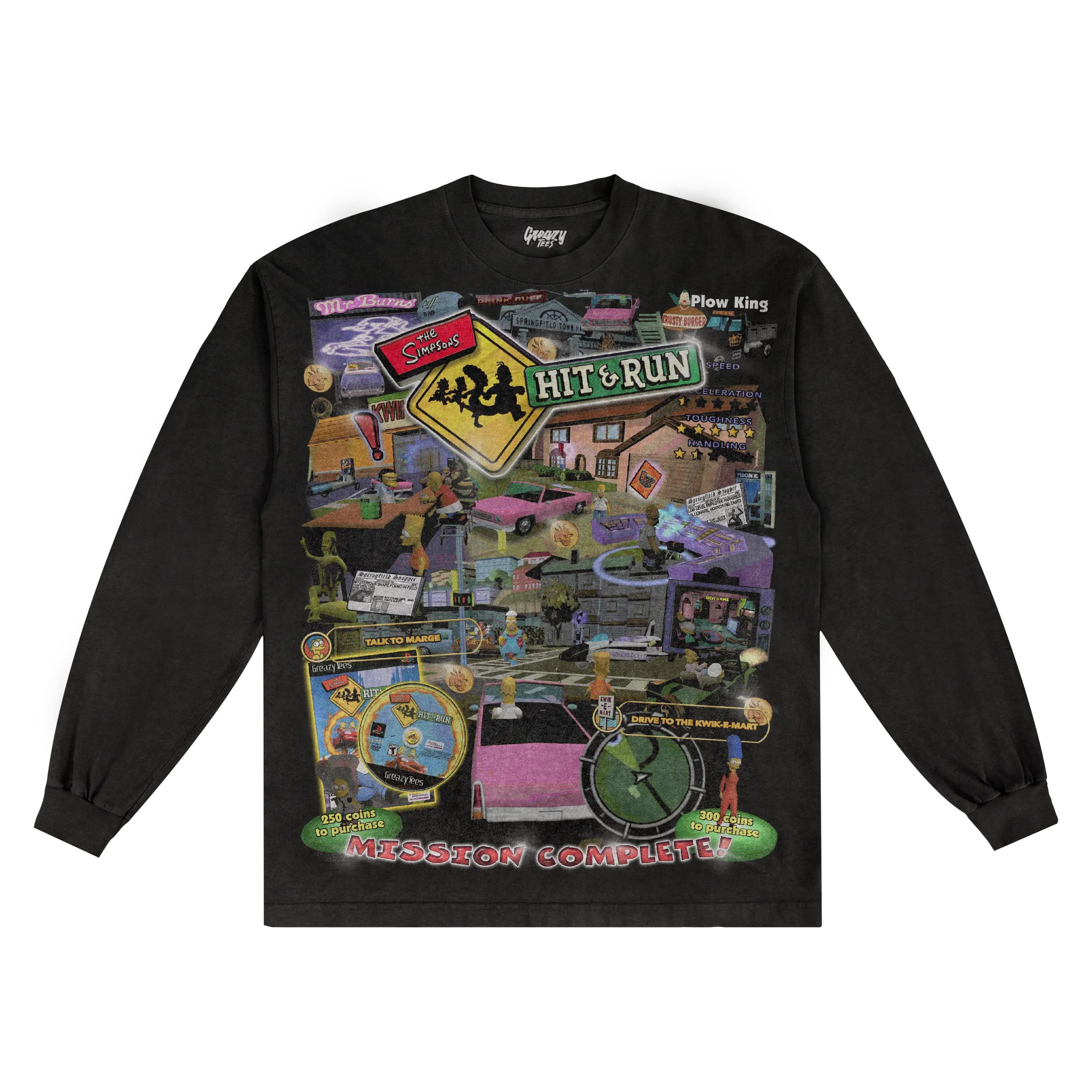 The Simpsons Hit & Run Classic Long Sleeved Tee