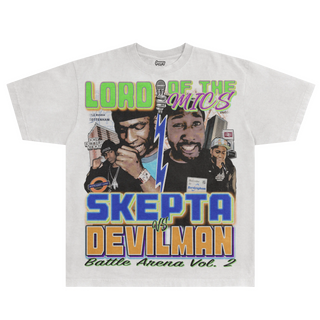 Skepta vs Devilman Lord of the Mics Tee - Greazy Tees