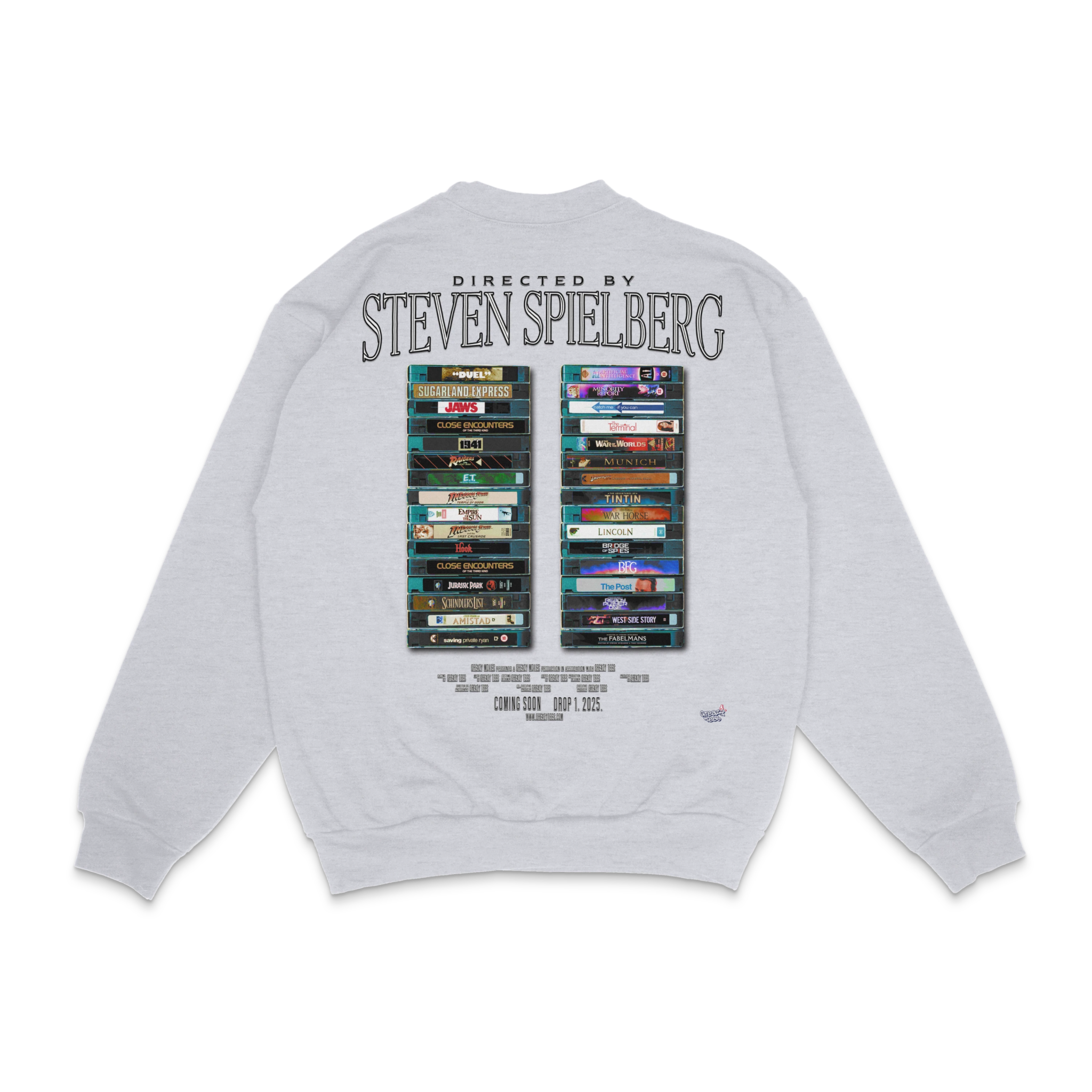Steven Spielberg Crewneck Sweatshirt - Greazy Tees