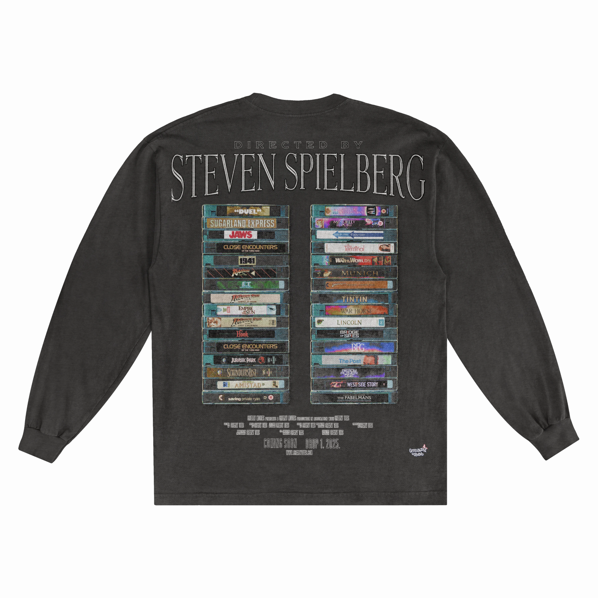 Steven Spielberg Long Sleeved Tee - Greazy Tees