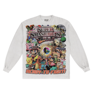 Super Smash Bros. Brawl Classic Long Sleeved Tee - Greazy Tees