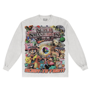 Super Smash Bros. Brawl Long Sleeved Tee - Greazy Tees