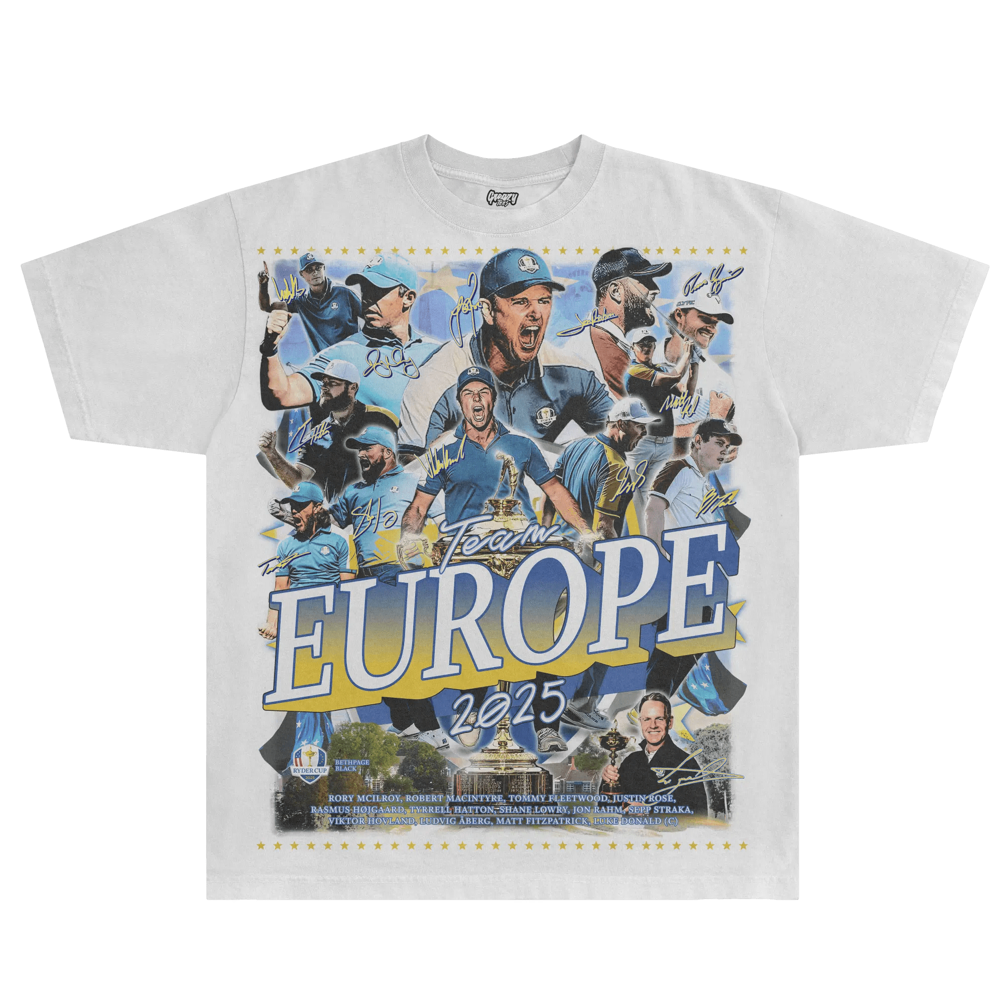Team Europe 2025 Ryder Cup Tee - Greazy Tees