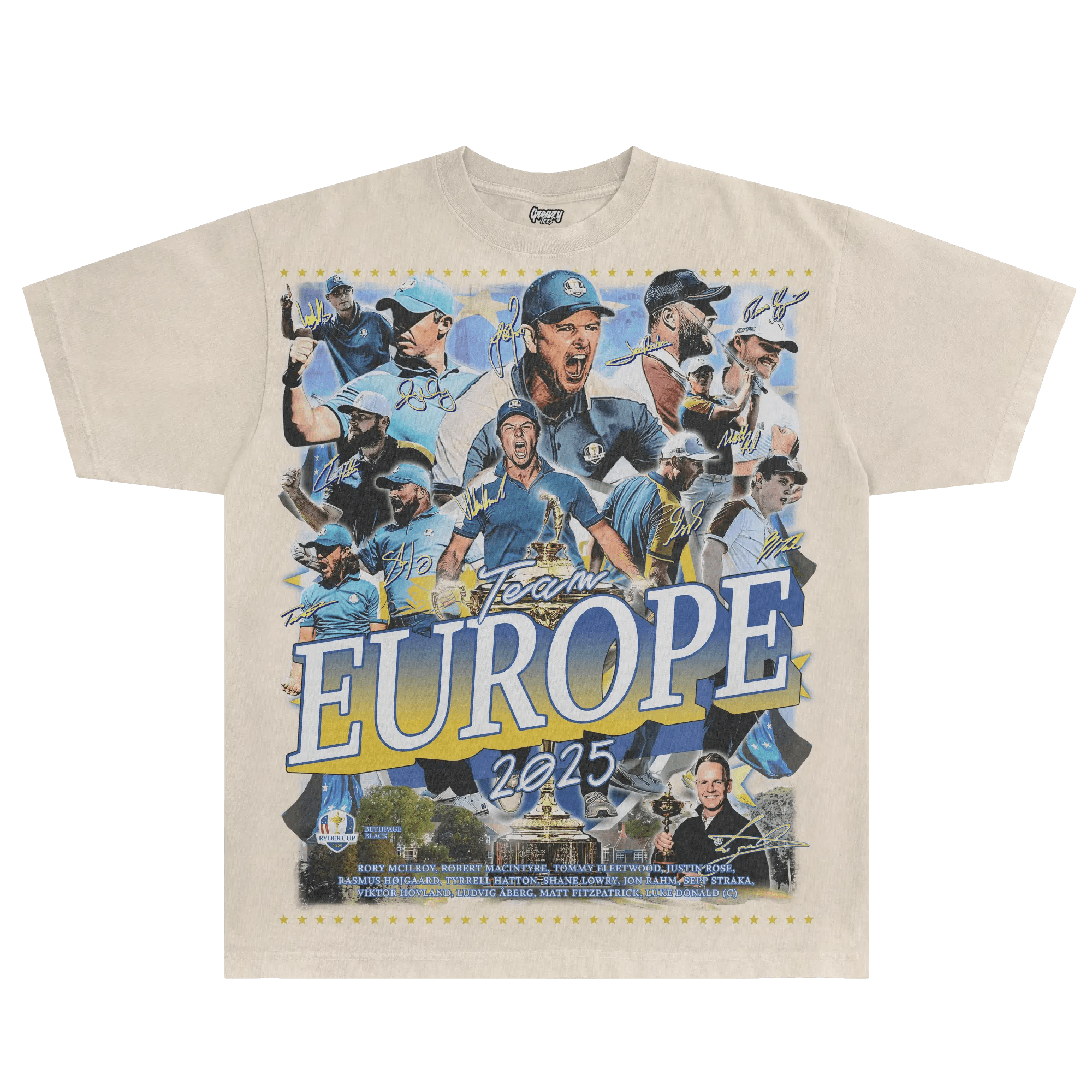 Team Europe 2025 Ryder Cup Tee - Greazy Tees