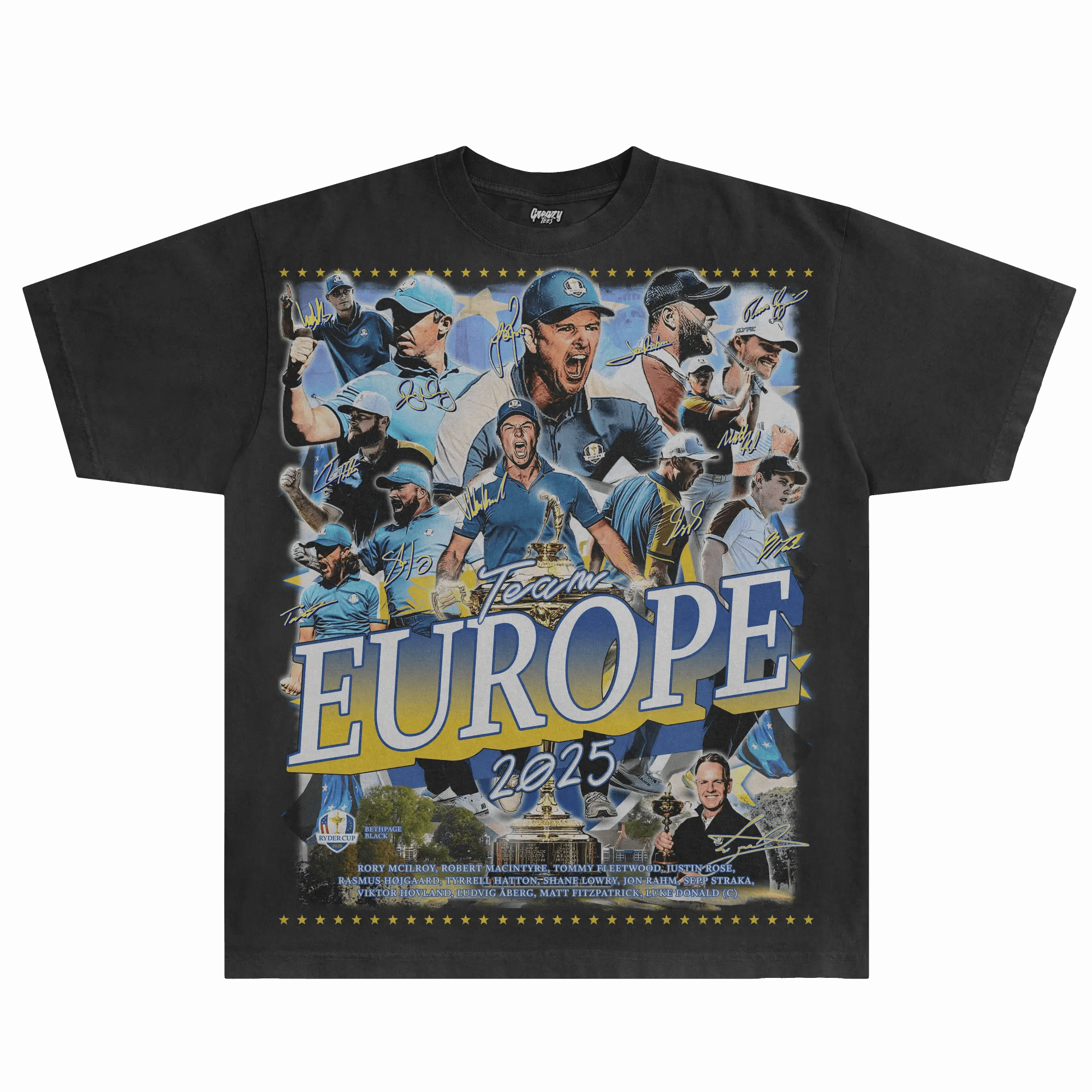 Team Europe 2025 Ryder Cup Tee - Greazy Tees
